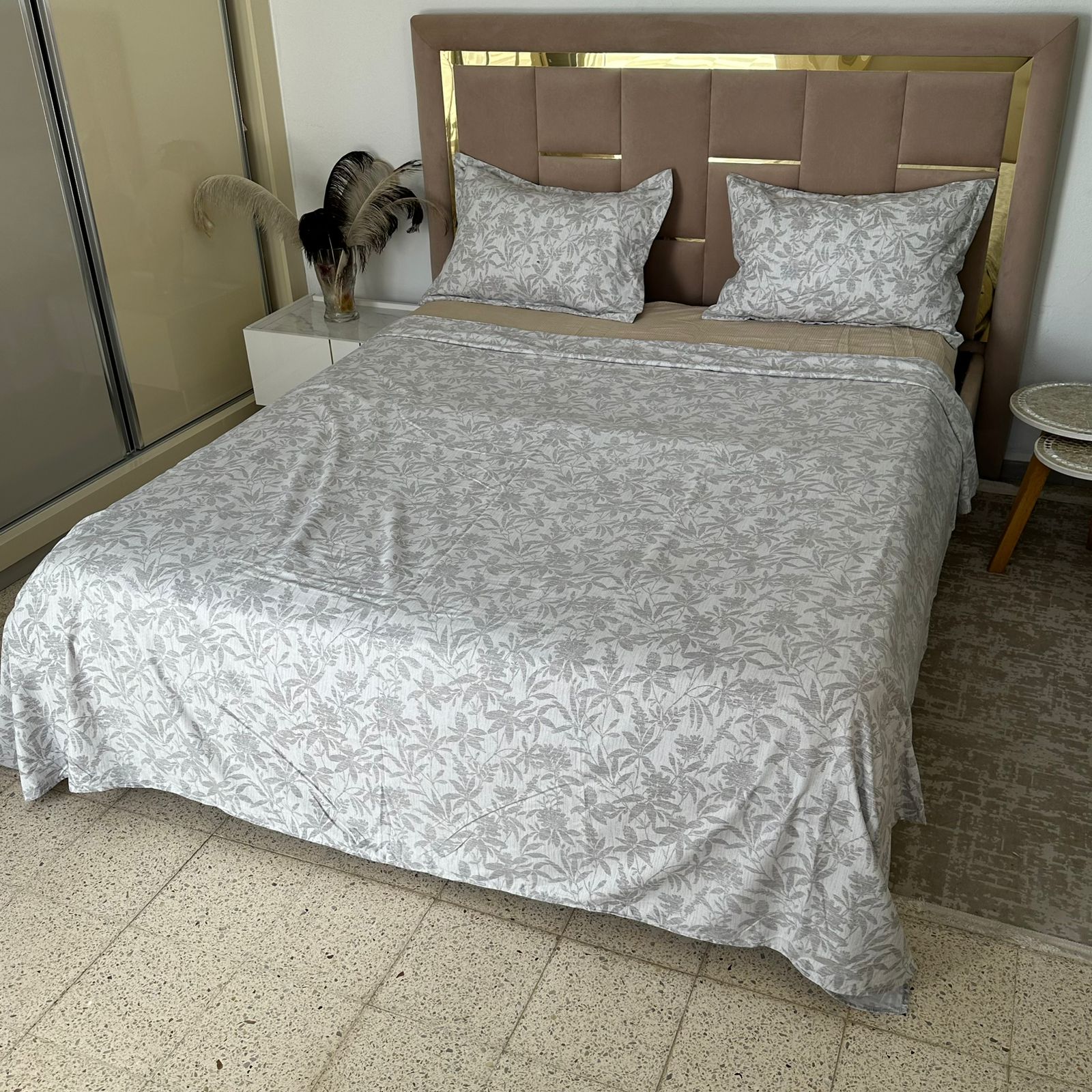 Parure de Lit 4 pièces en coton microfibre de qualité supérieure