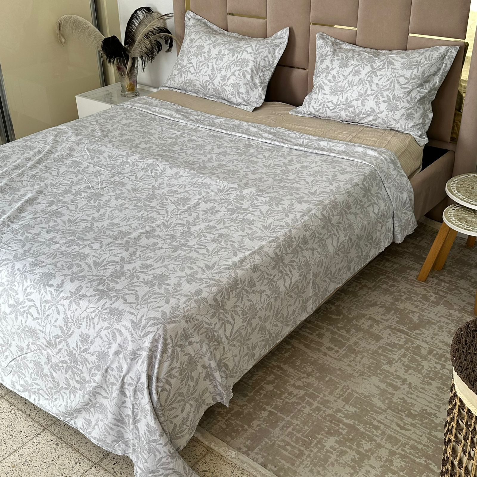 Parure de Lit 4 pièces en coton microfibre de qualité supérieure