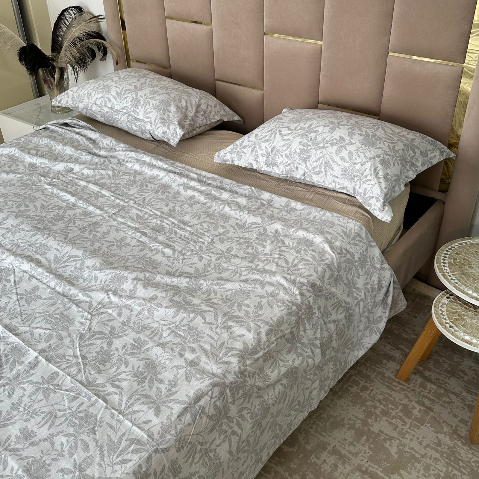 Parure de Lit 4 pièces en coton microfibre de qualité supérieure