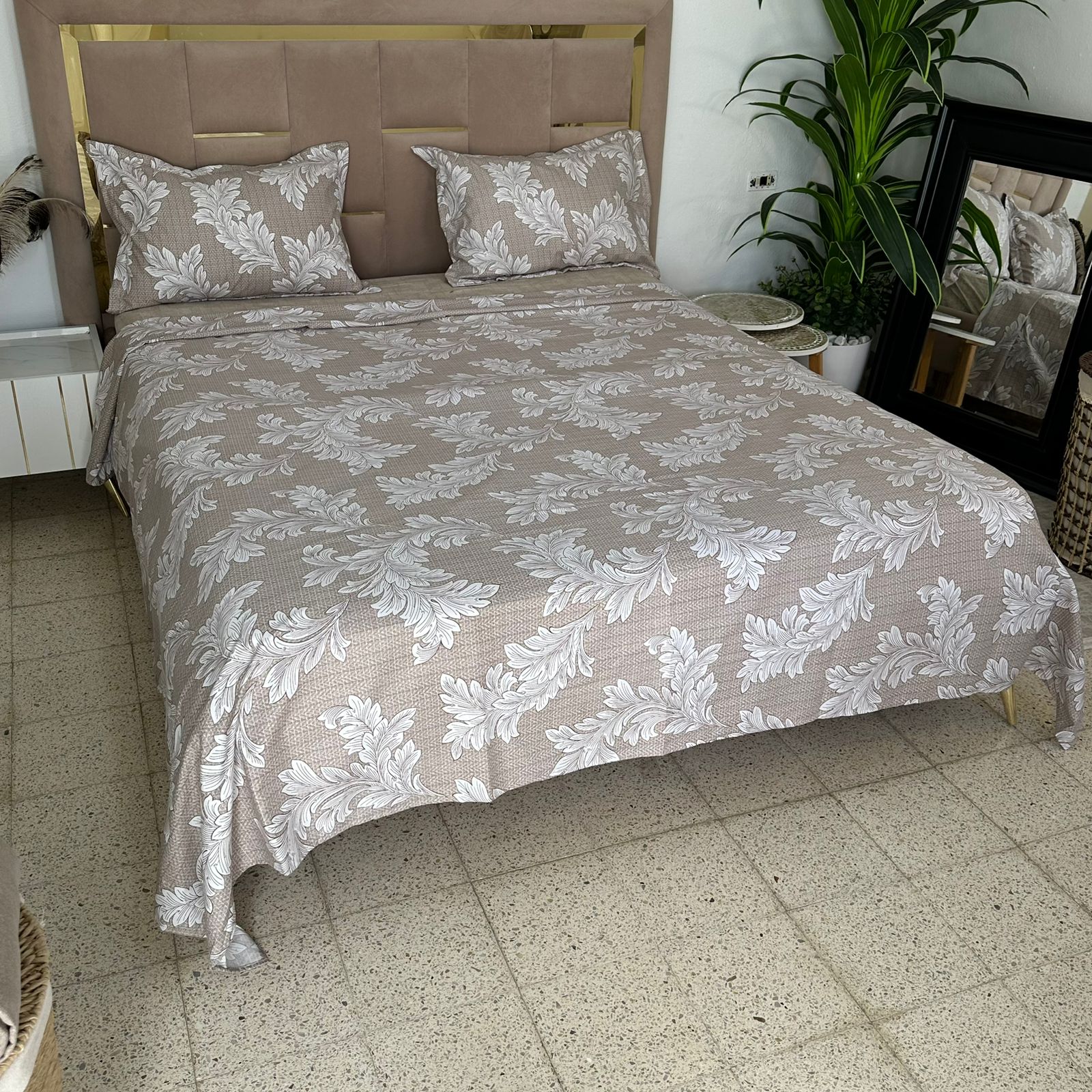 Parure de Lit 4 pièces en coton microfibre de qualité supérieure