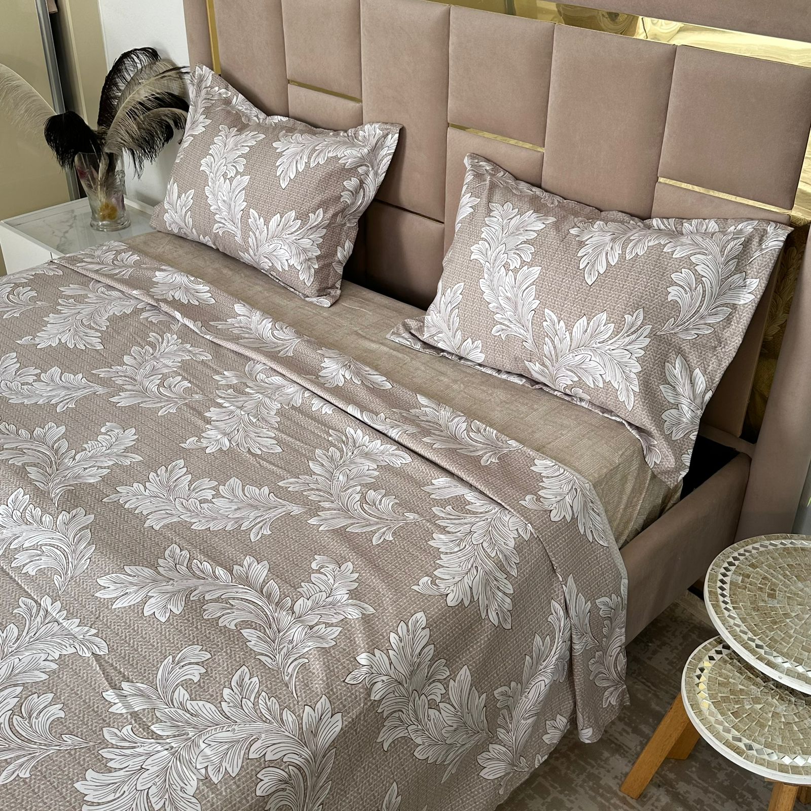 Parure de Lit 4 pièces en coton microfibre de qualité supérieure