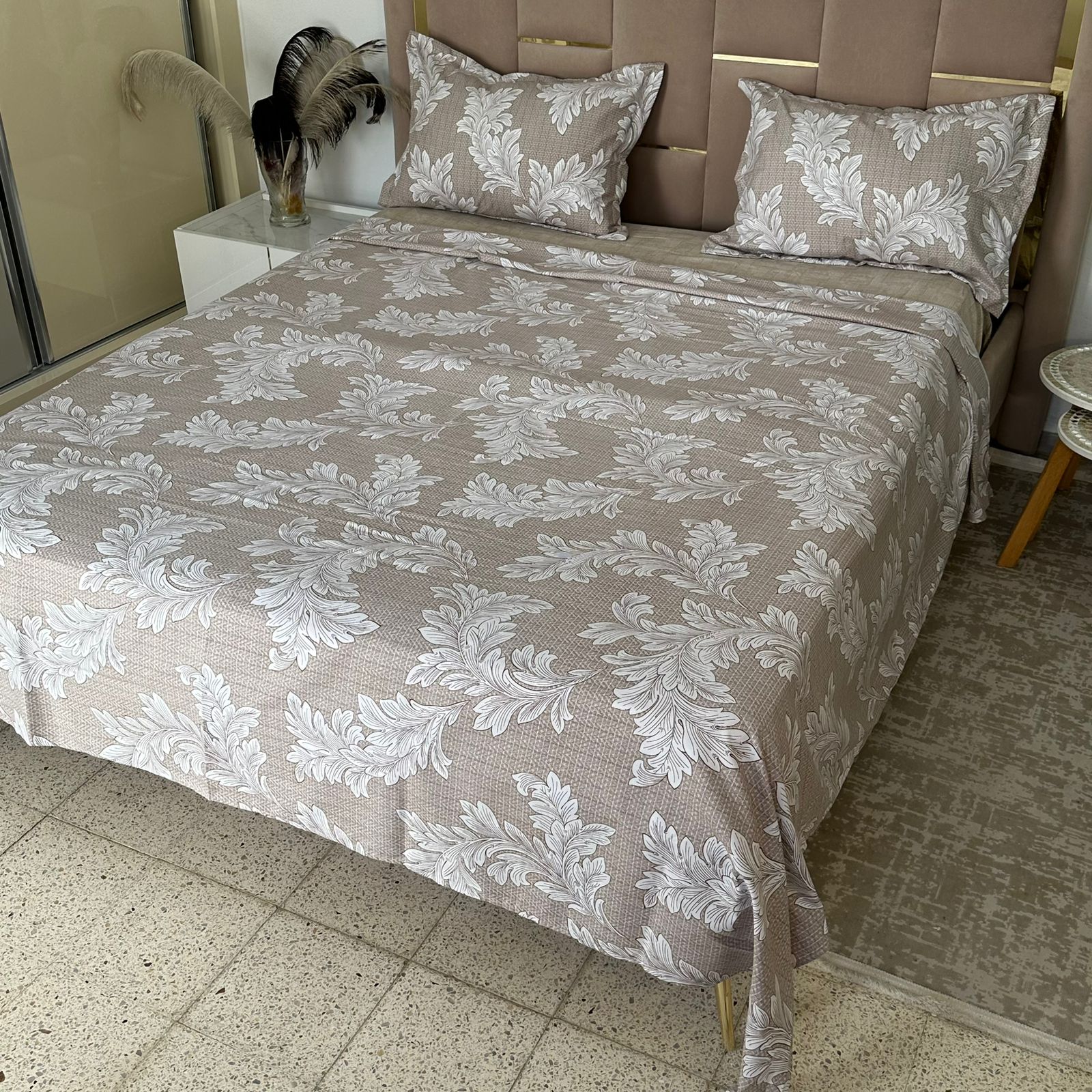 Parure de Lit 4 pièces en coton microfibre de qualité supérieure