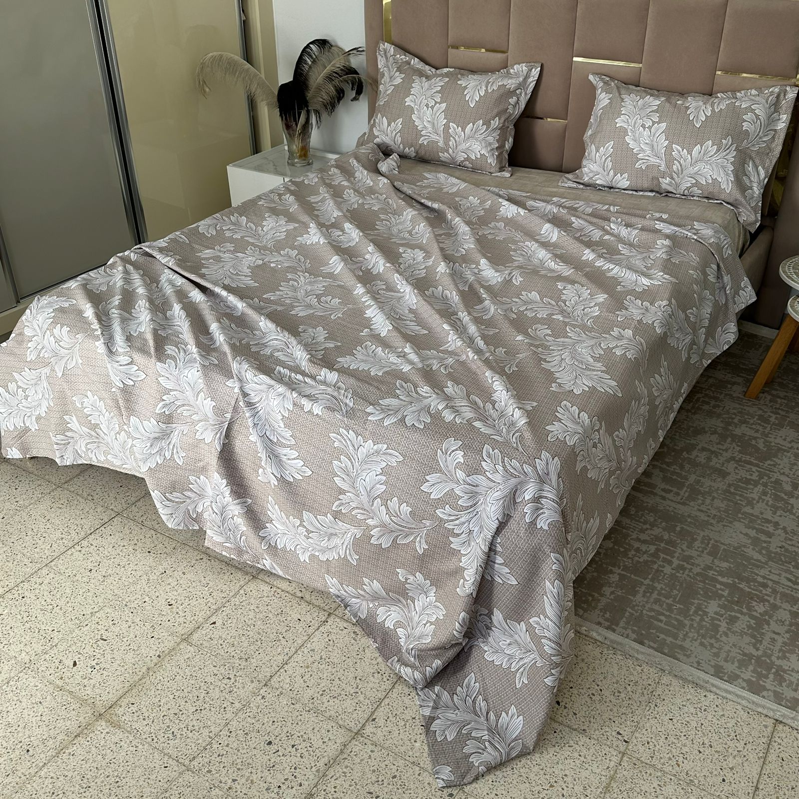 Parure de Lit 4 pièces en coton microfibre de qualité supérieure