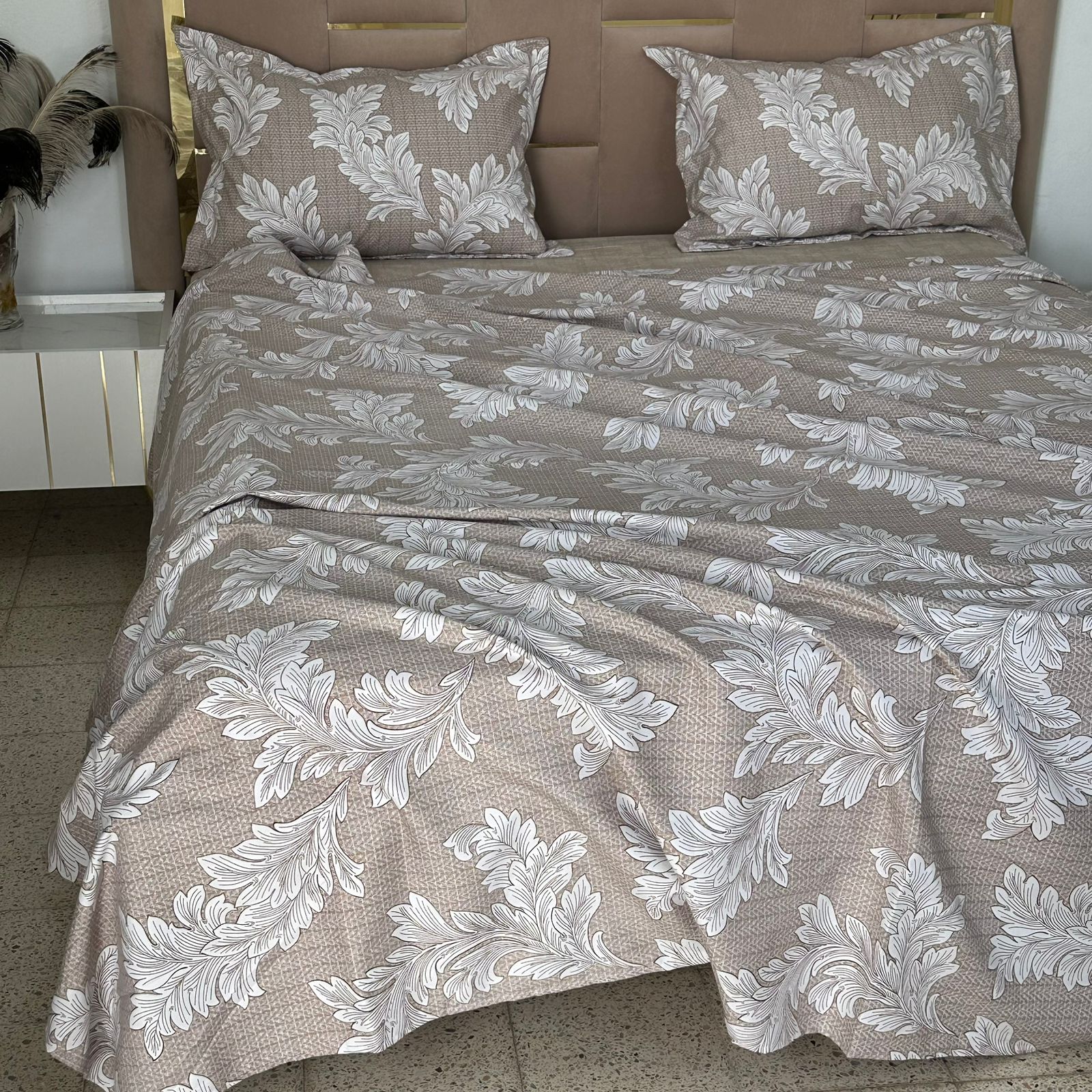 Parure de Lit 4 pièces en coton microfibre de qualité supérieure