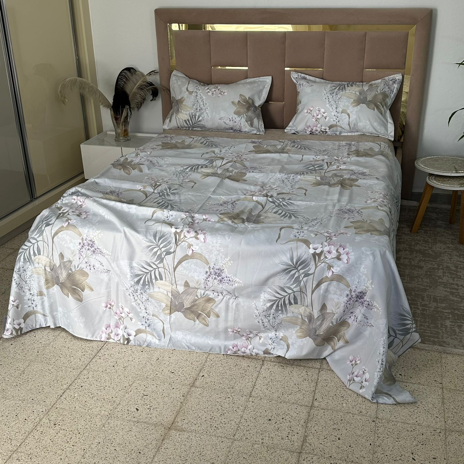 Parure de Lit 4 pièces en coton microfibre de qualité supérieure