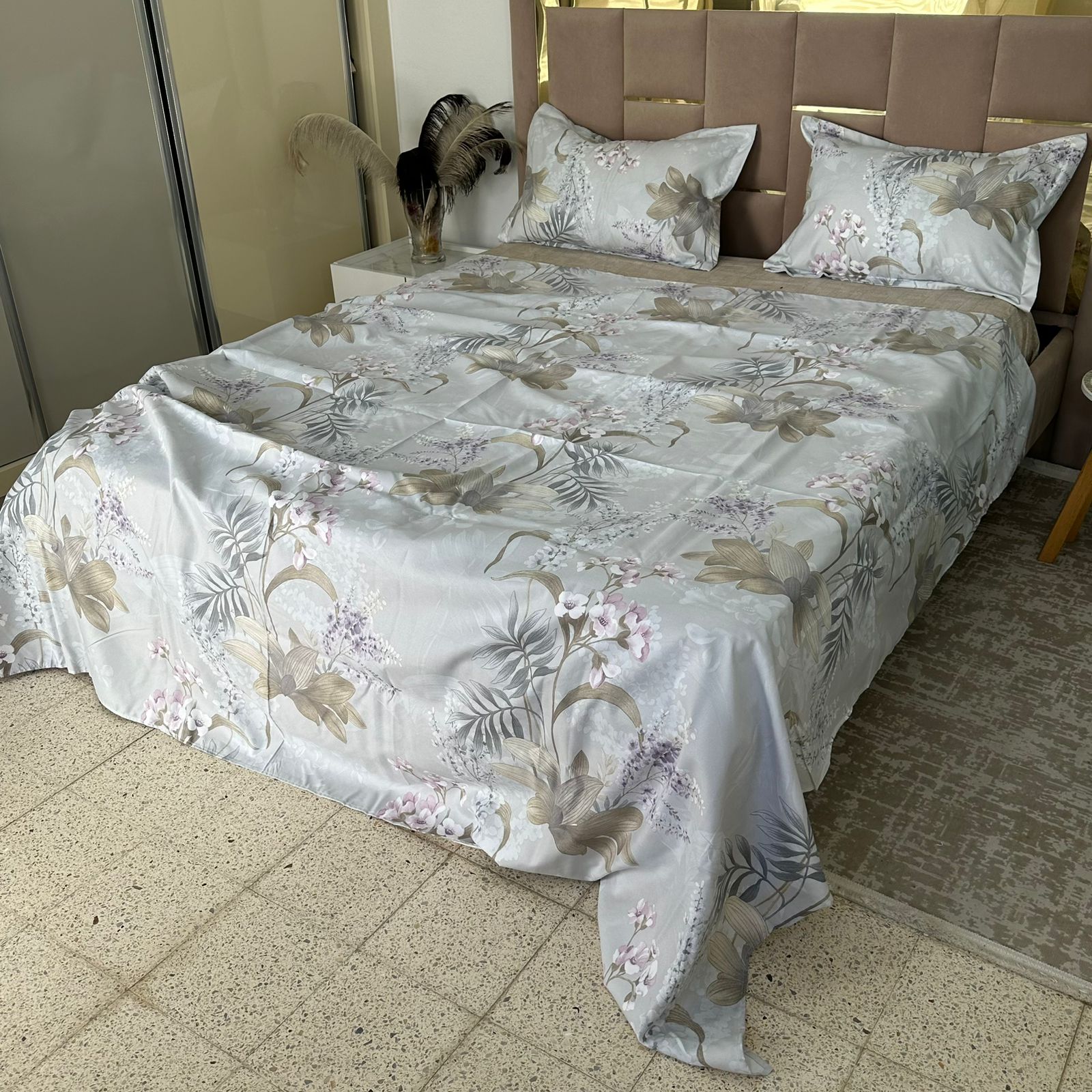 Parure de Lit 4 pièces en coton microfibre de qualité supérieure