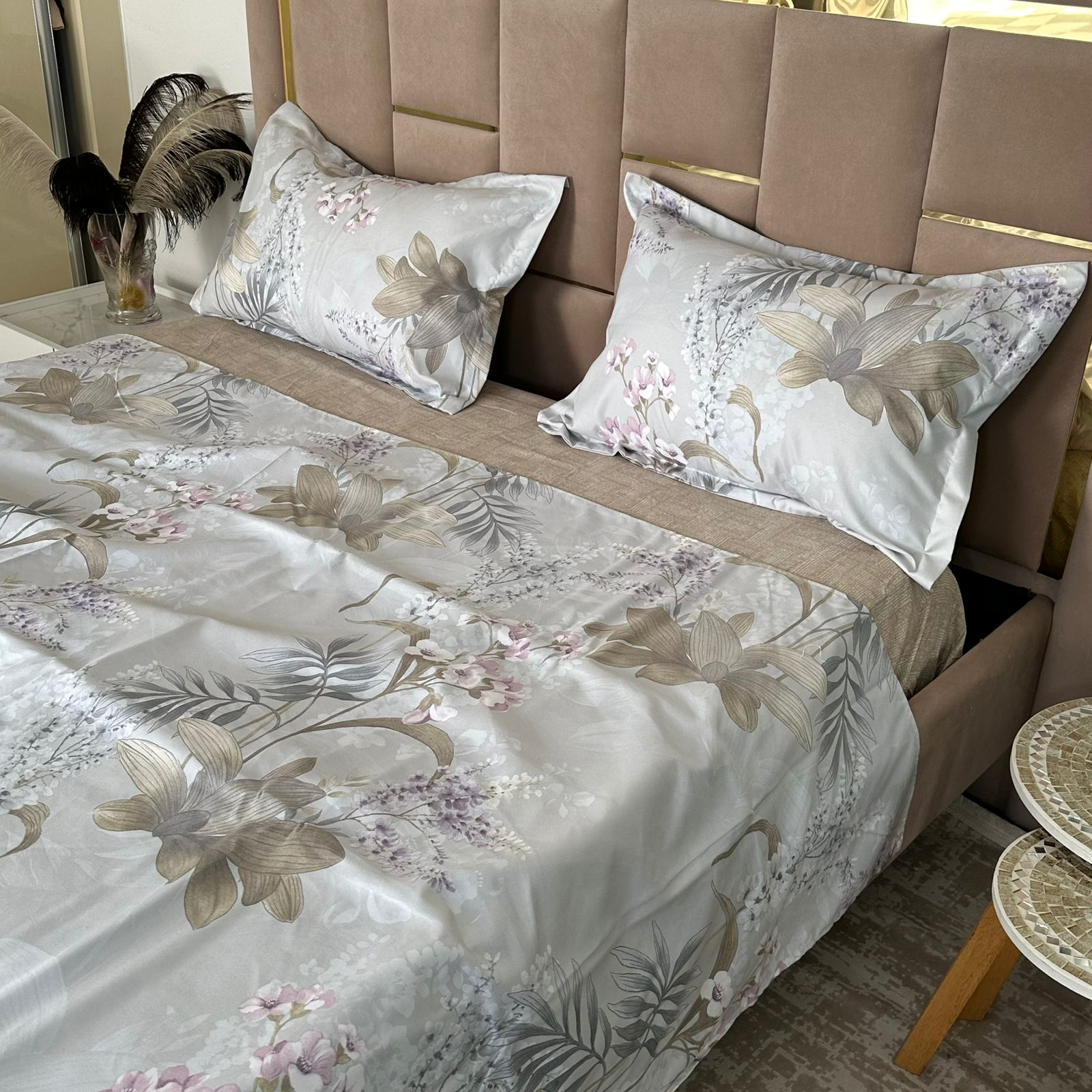 Parure de Lit 4 pièces en coton microfibre de qualité supérieure
