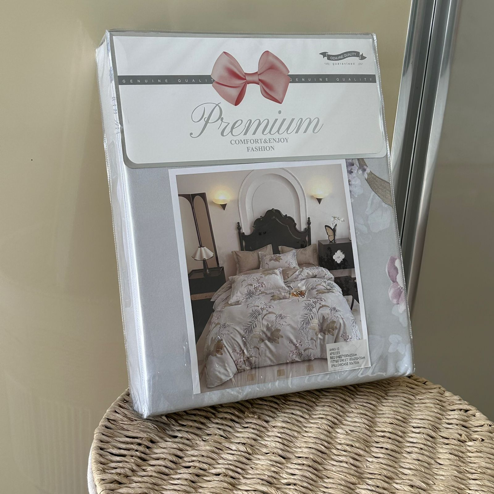 Parure de Lit 4 pièces en coton microfibre de qualité supérieure