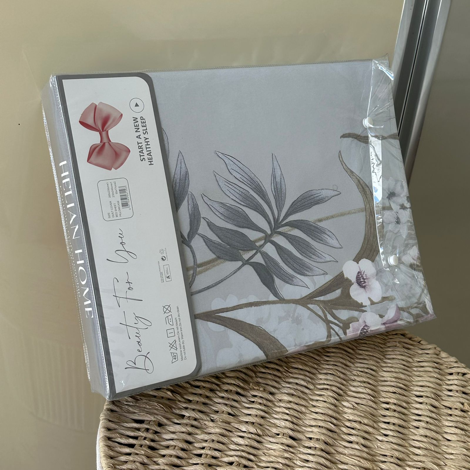 Parure de Lit 4 pièces en coton microfibre de qualité supérieure
