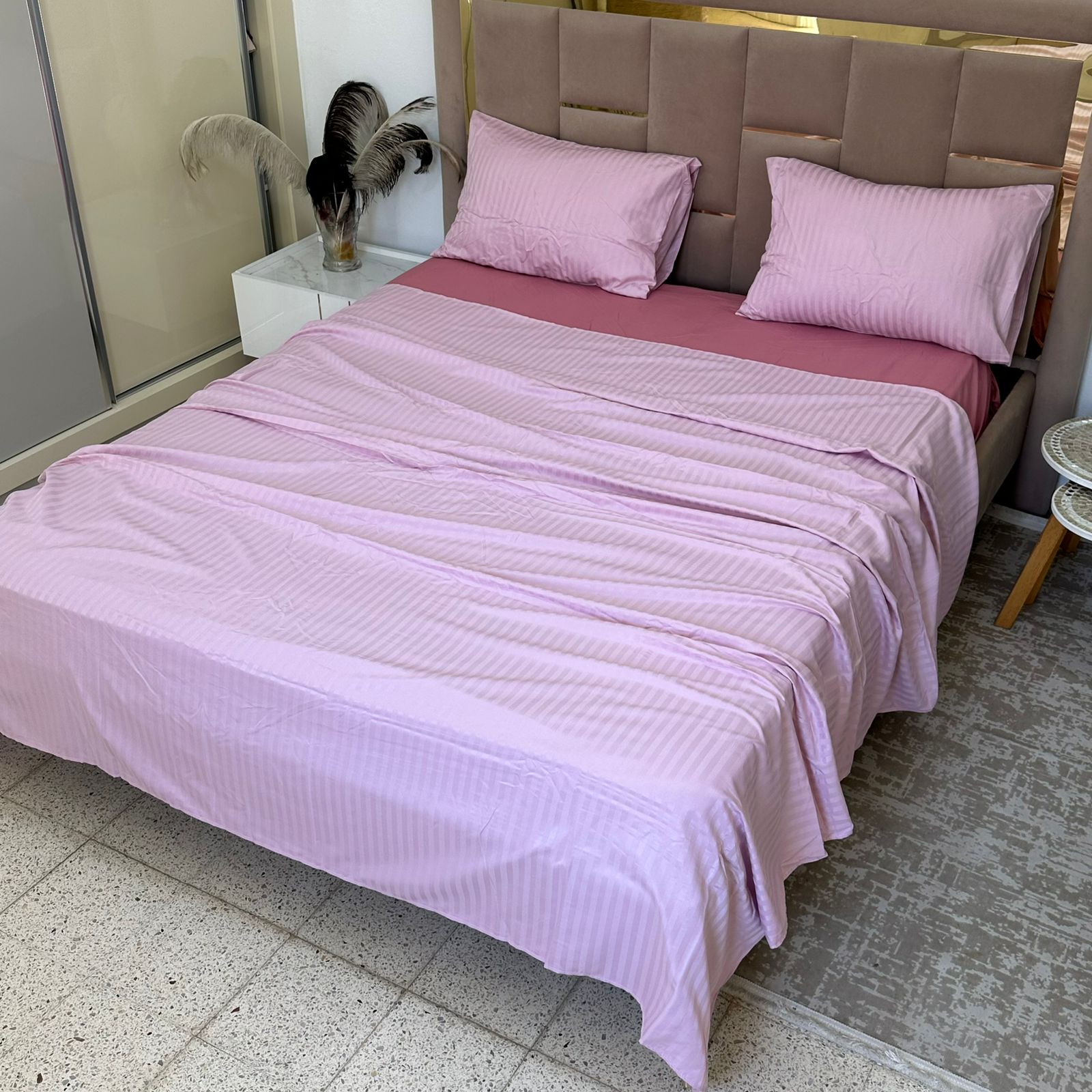 Parure de Lit 4 pièces en coton microfibre de qualité supérieure