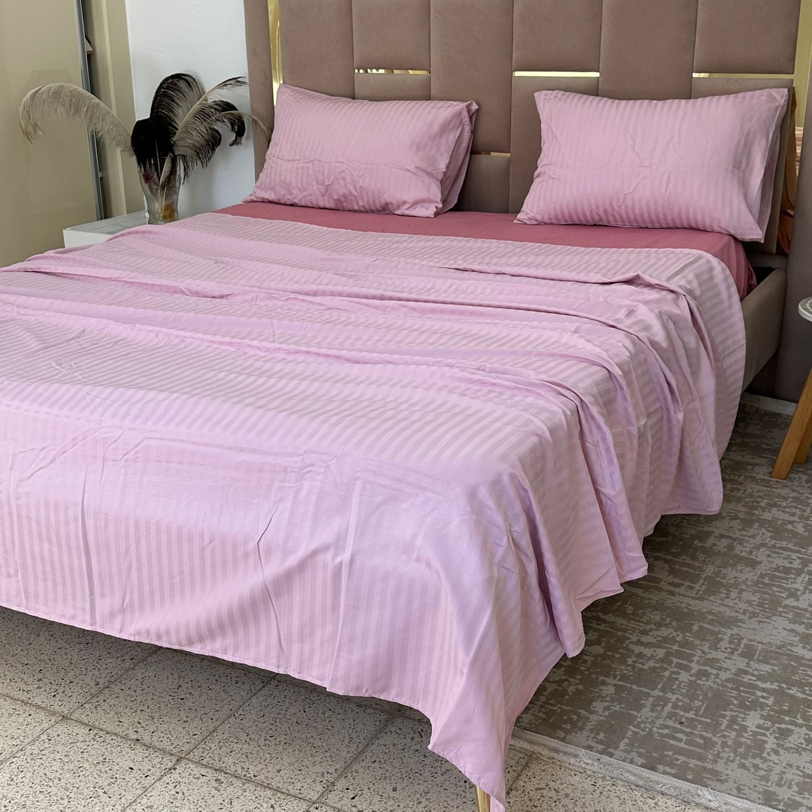 Parure de Lit 4 pièces en coton microfibre de qualité supérieure
