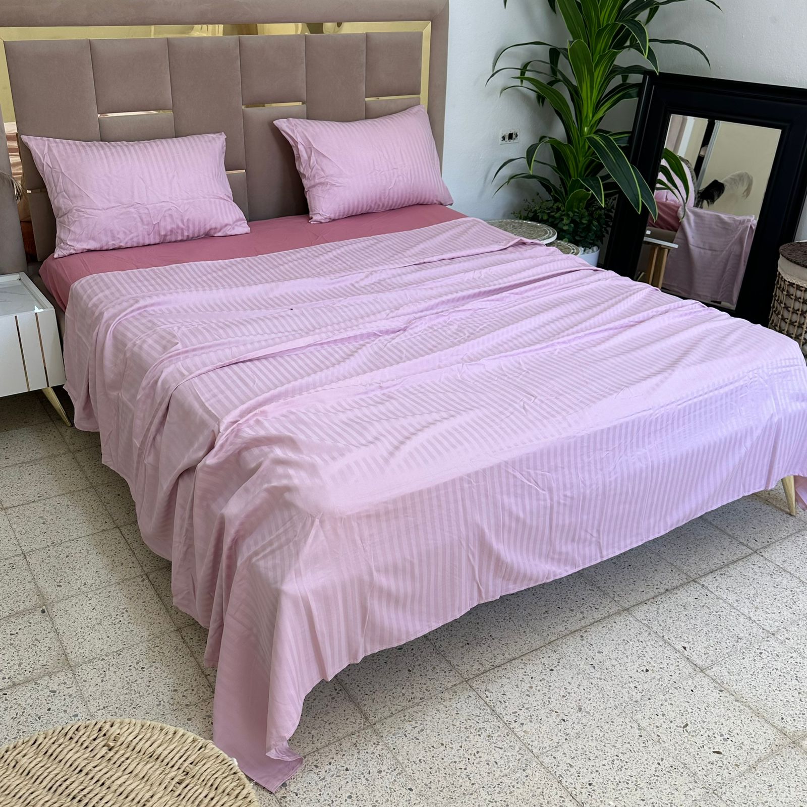 Parure de Lit 4 pièces en coton microfibre de qualité supérieure