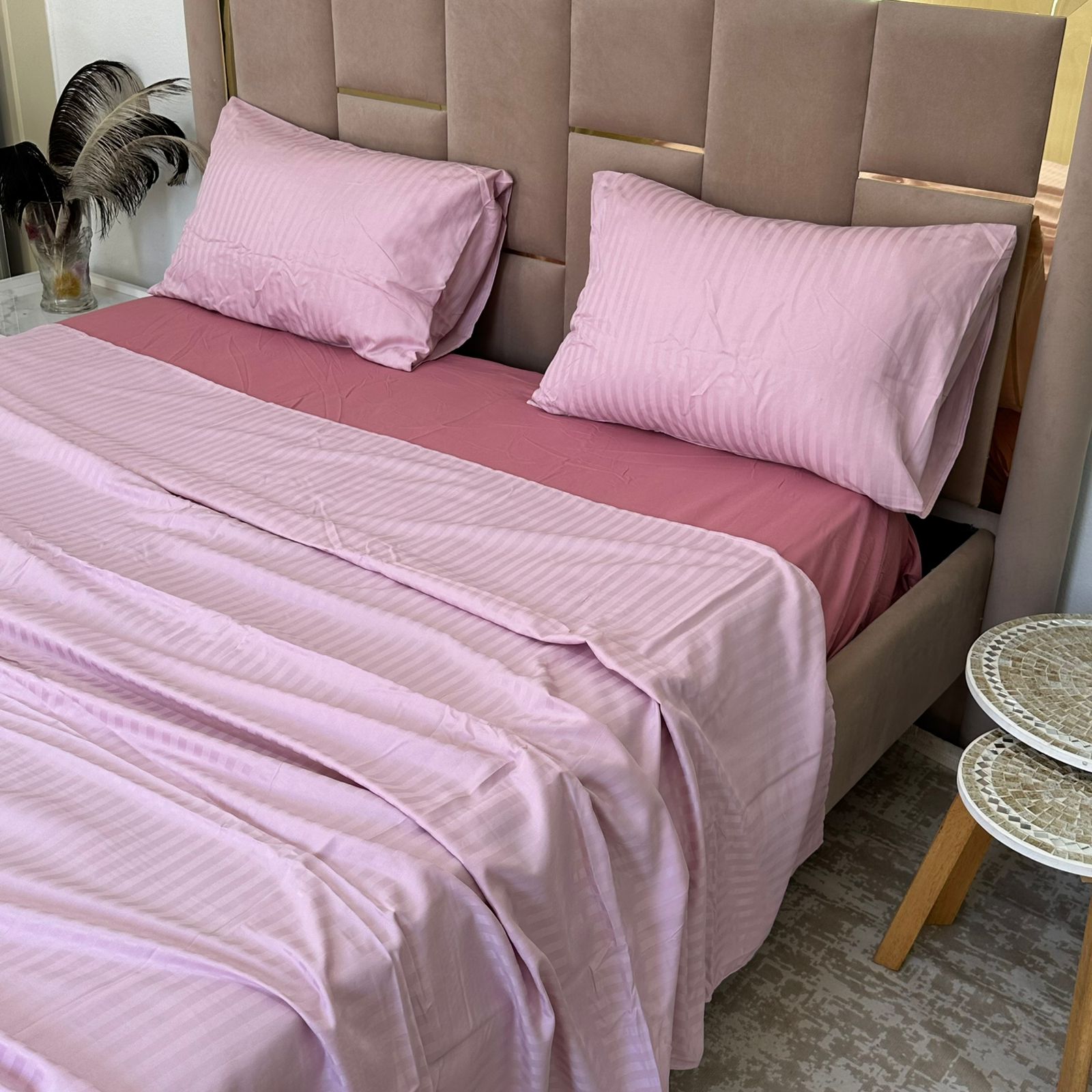 Parure de Lit 4 pièces en coton microfibre de qualité supérieure