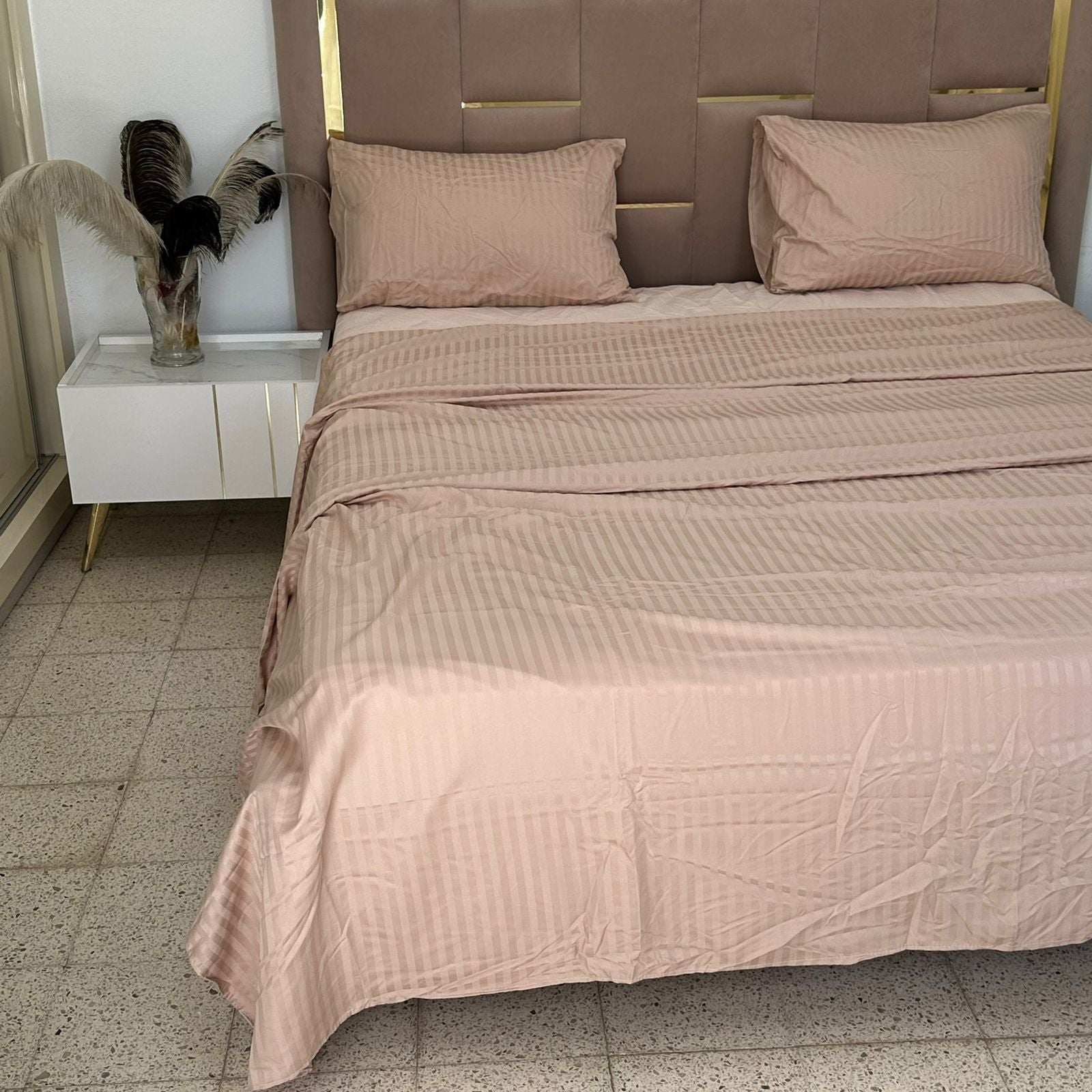 Parure de Lit 4 pièces en coton microfibre de qualité supérieure