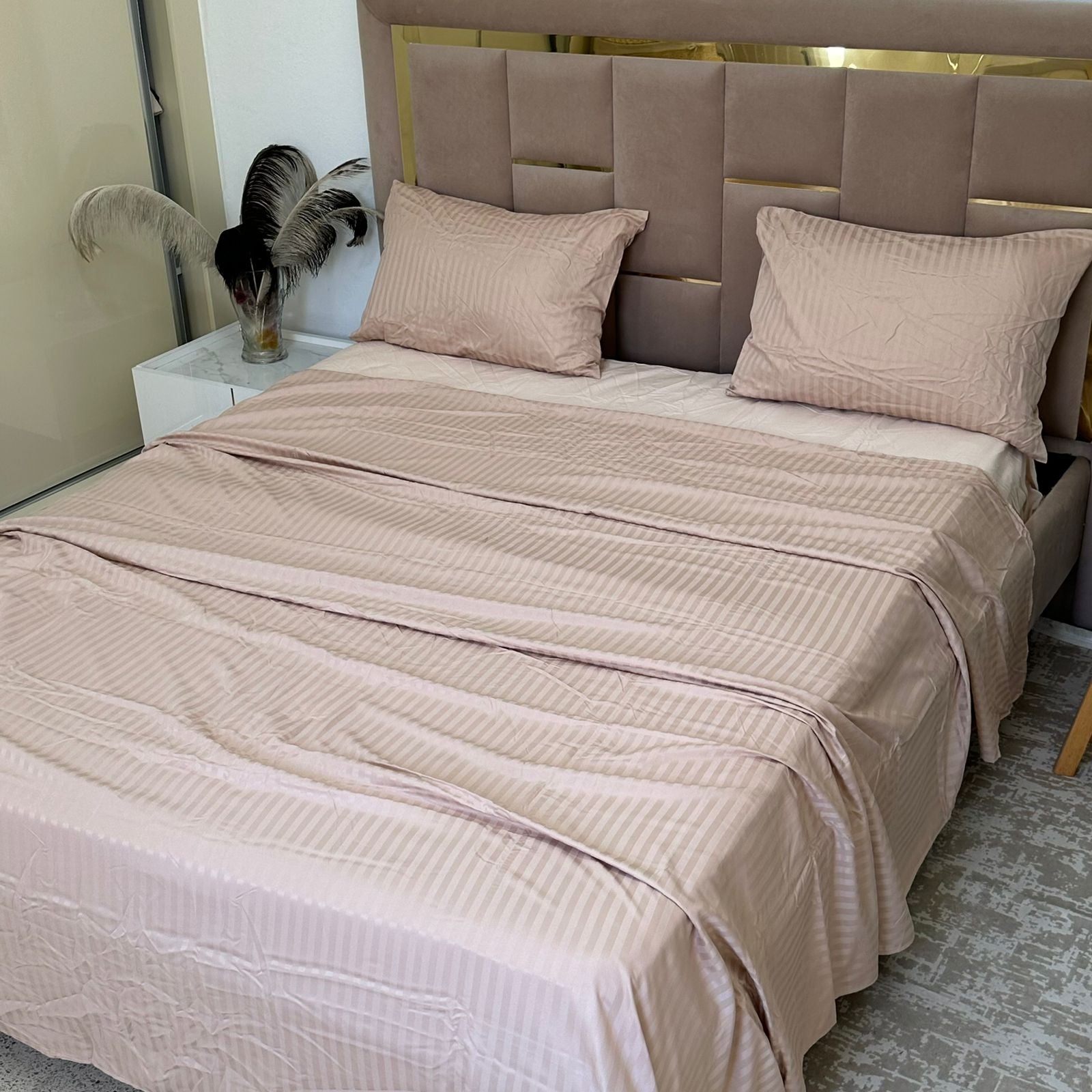 Parure de Lit 4 pièces en coton microfibre de qualité supérieure