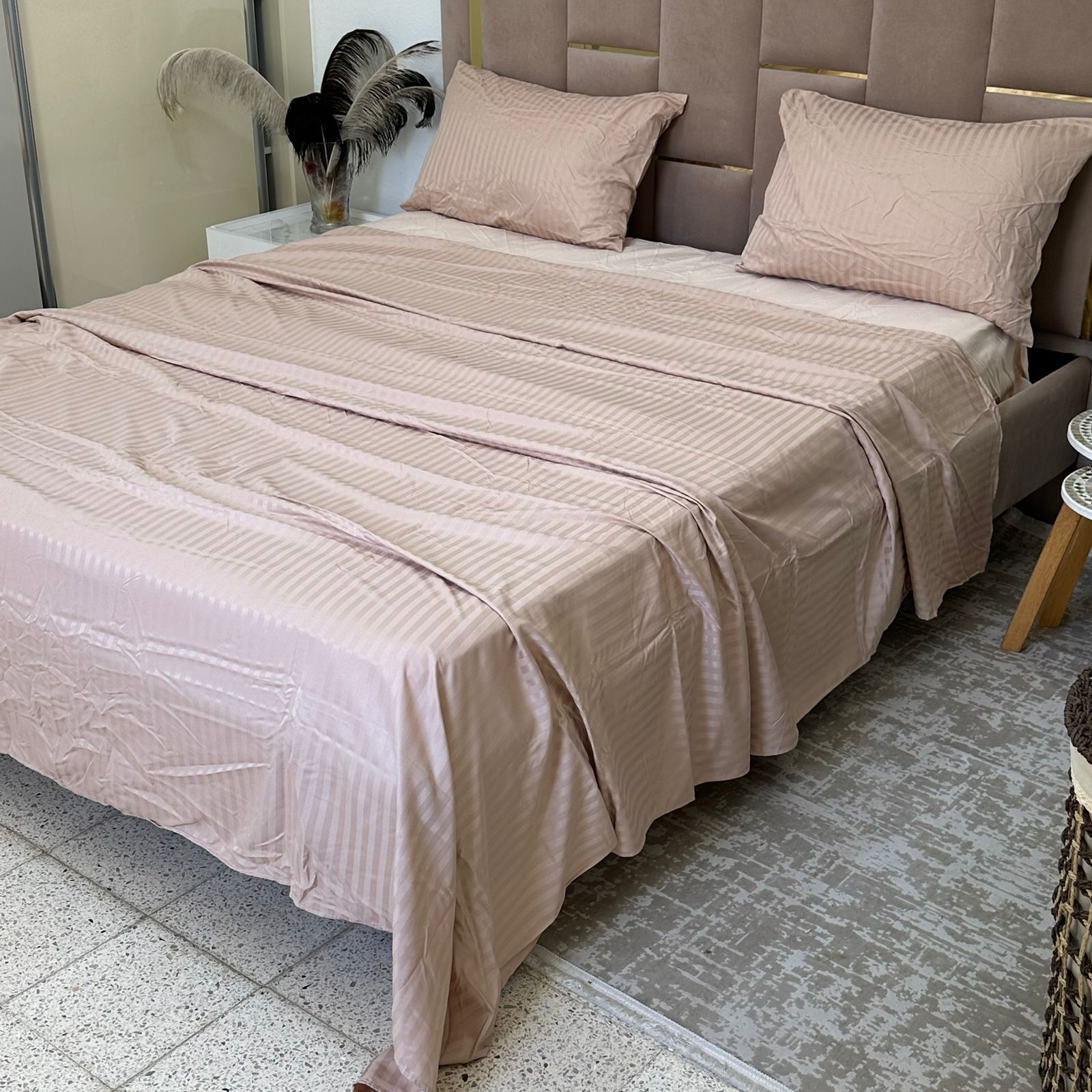 Parure de Lit 4 pièces en coton microfibre de qualité supérieure