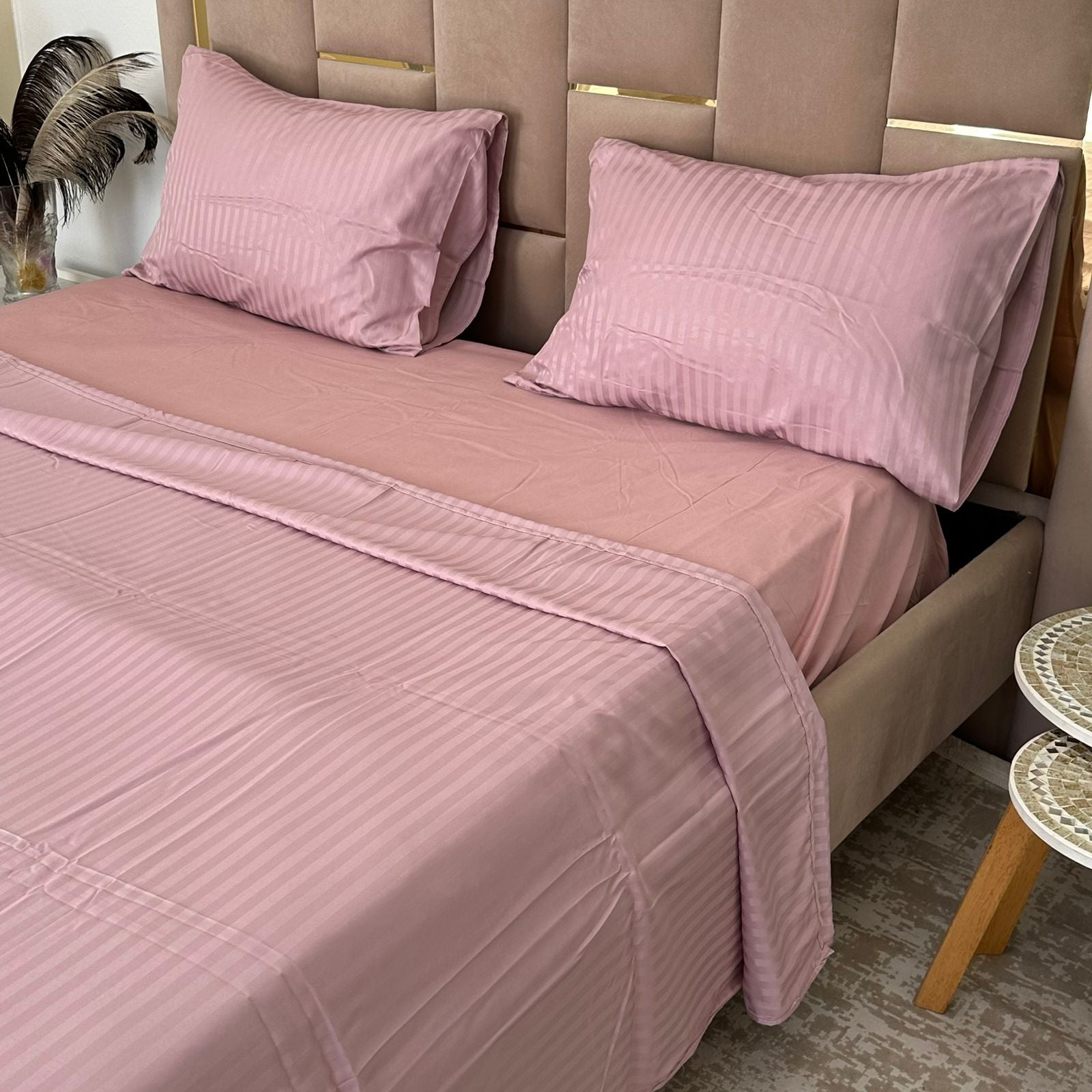 Parure de Lit 4 pièces en coton microfibre de qualité supérieure