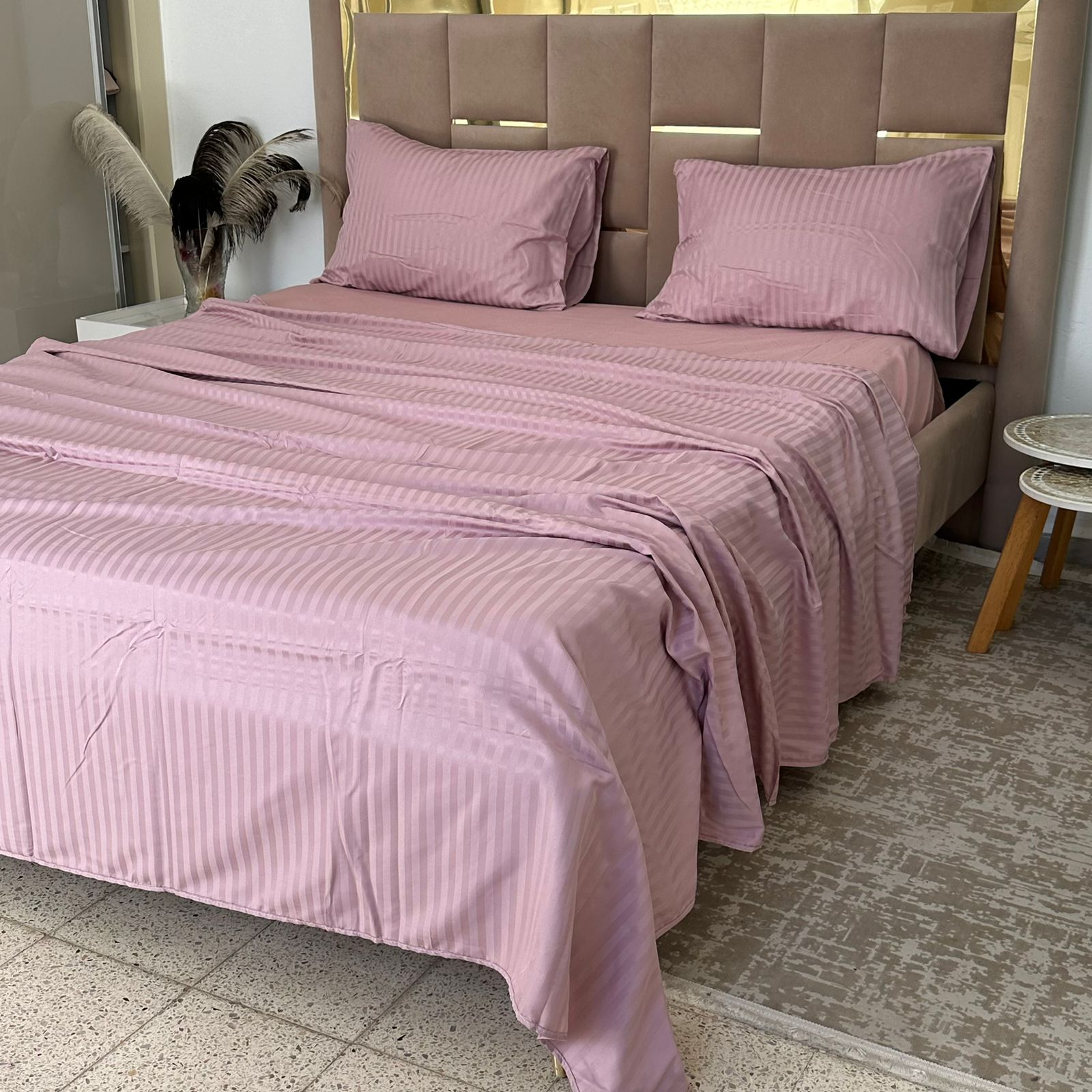Parure de Lit 4 pièces en coton microfibre de qualité supérieure