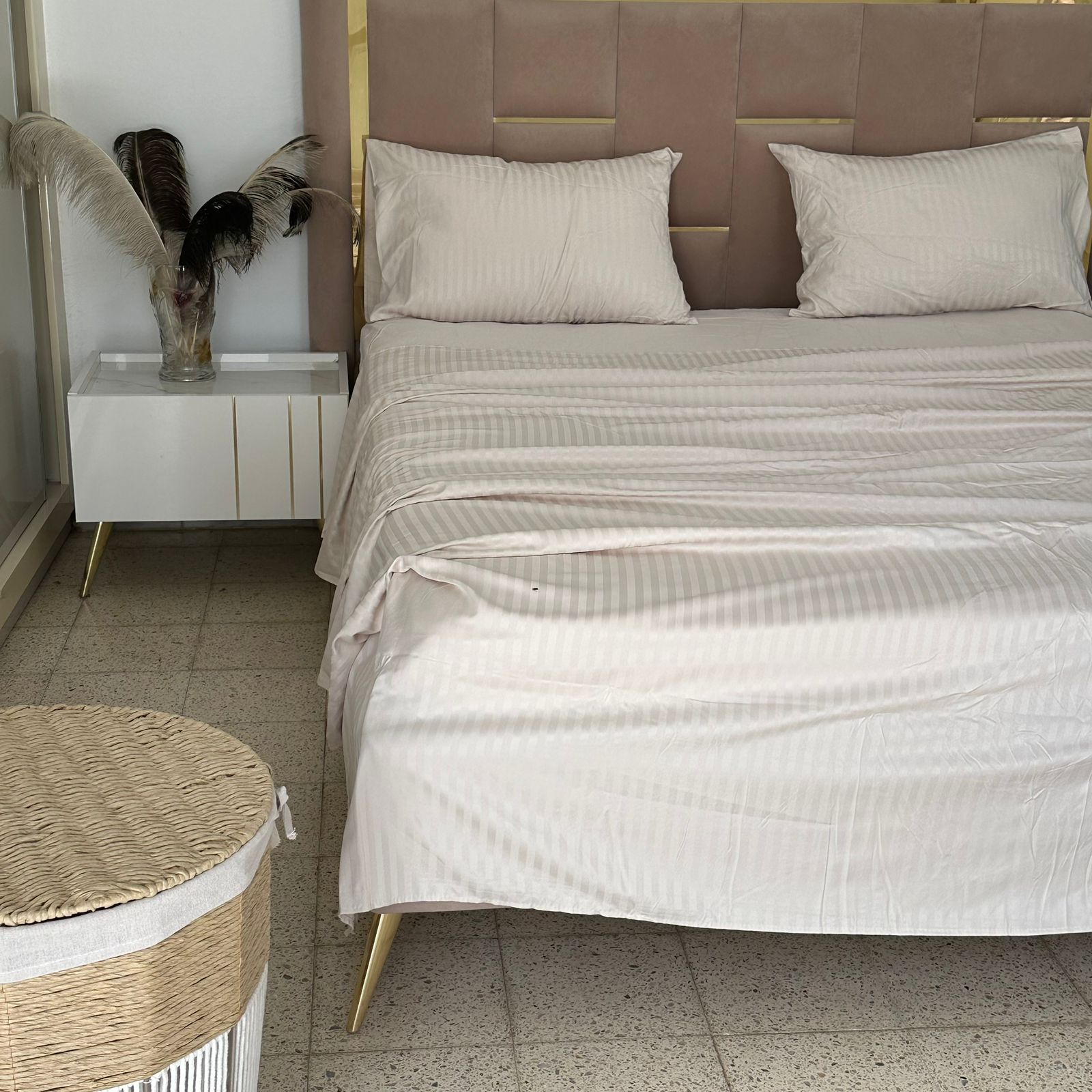 Parure de Lit 4 pièces en coton microfibre de qualité supérieure