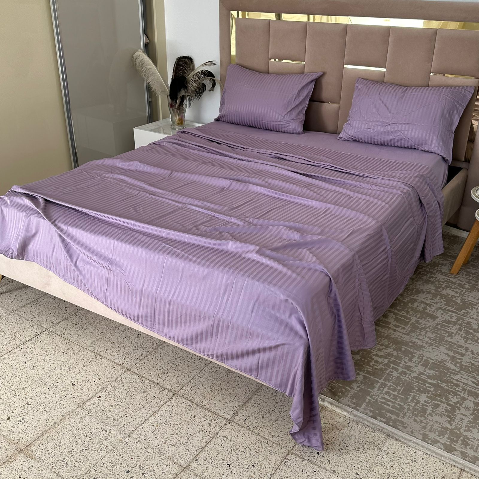 Parure de Lit 4 pièces en coton microfibre de qualité supérieure