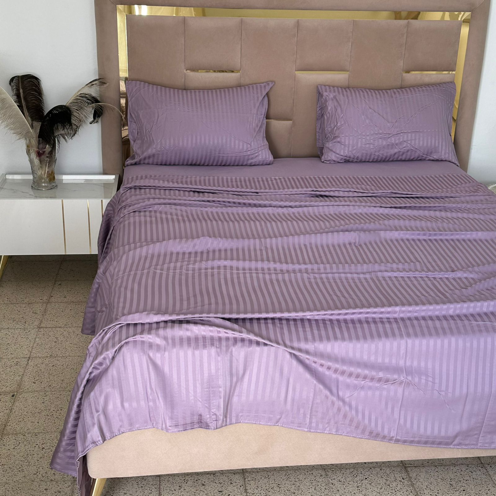 Parure de Lit 4 pièces en coton microfibre de qualité supérieure