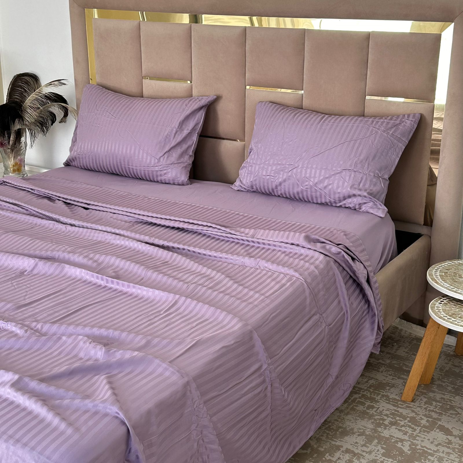 Parure de Lit 4 pièces en coton microfibre de qualité supérieure