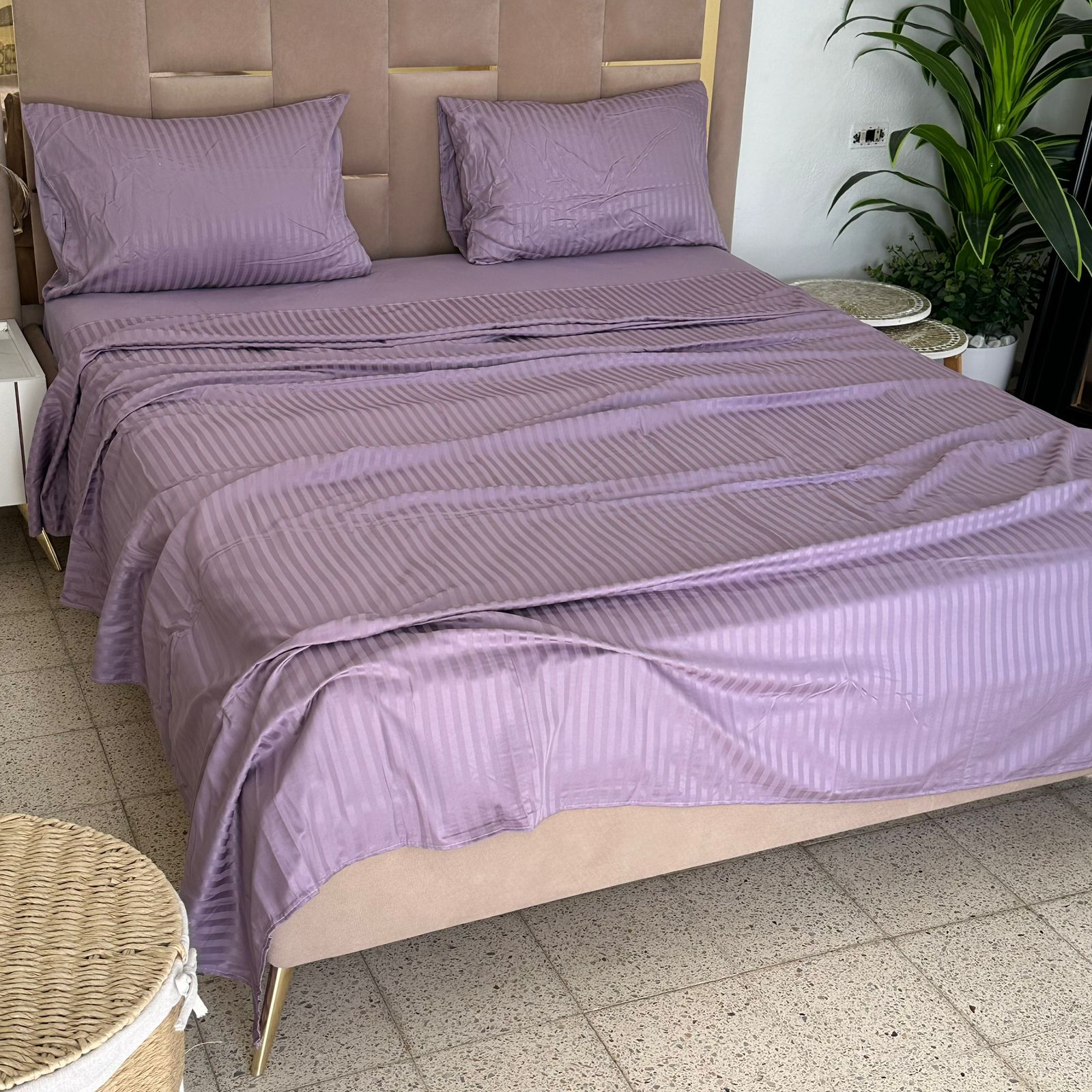 Parure de Lit 4 pièces en coton microfibre de qualité supérieure