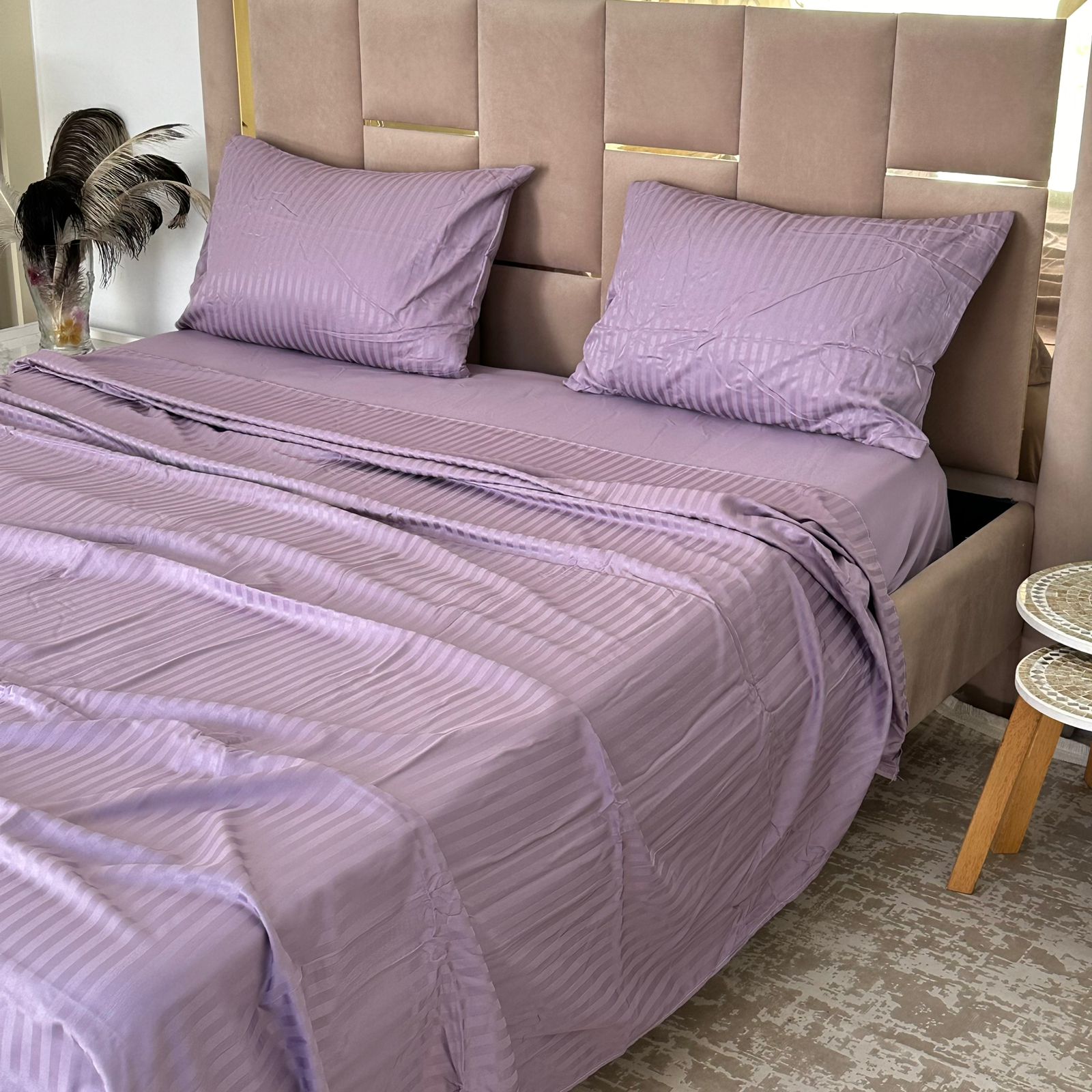 Parure de Lit 4 pièces en coton microfibre de qualité supérieure