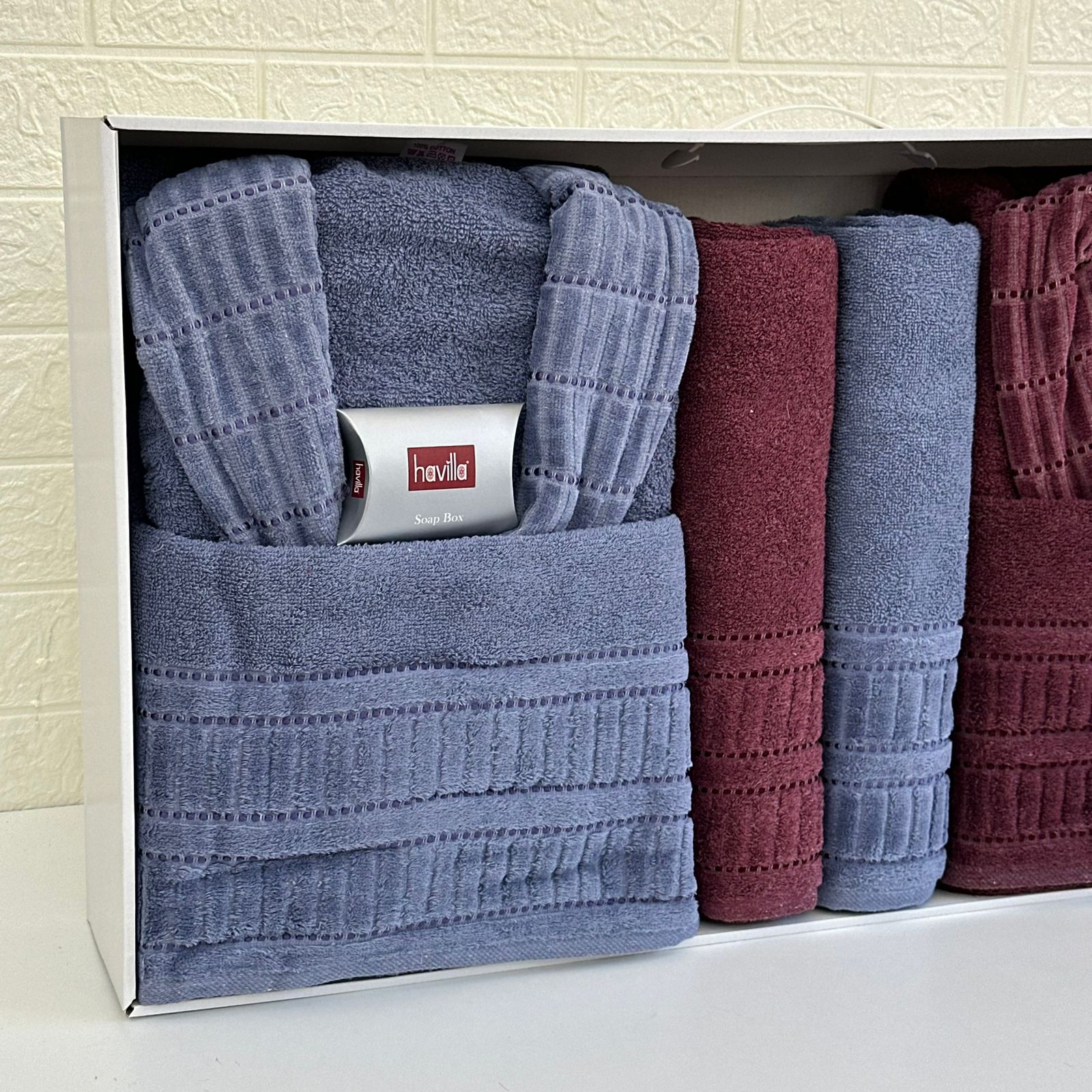 Ensemble Sortie de Bain 6 pièces 100% Coton