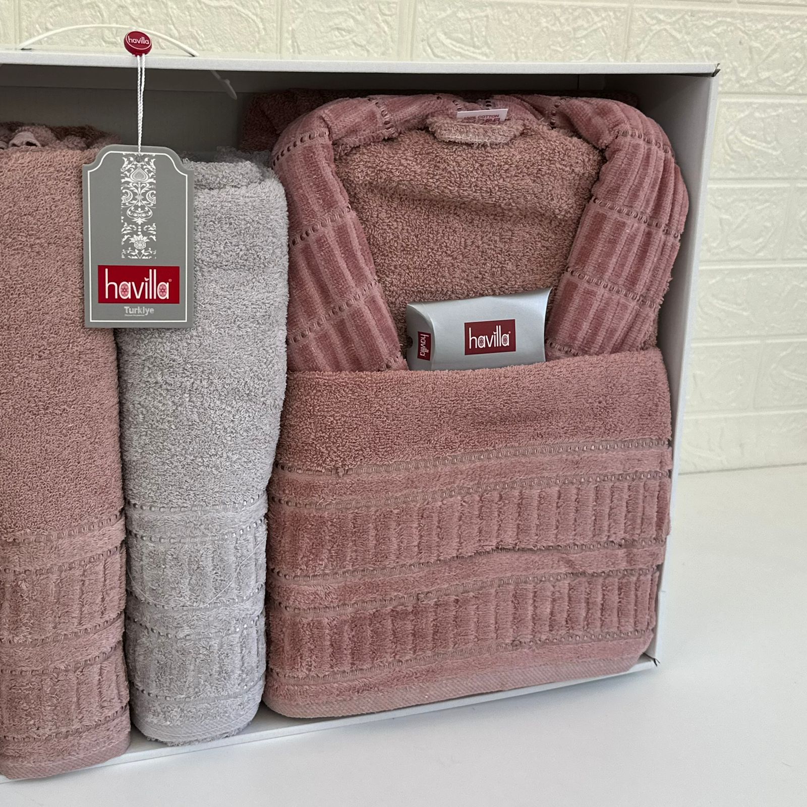 Ensemble Sortie de Bain 6 pièces 100% Coton