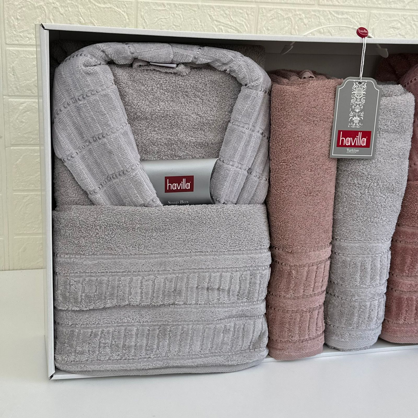 Ensemble Sortie de Bain 6 pièces 100% Coton