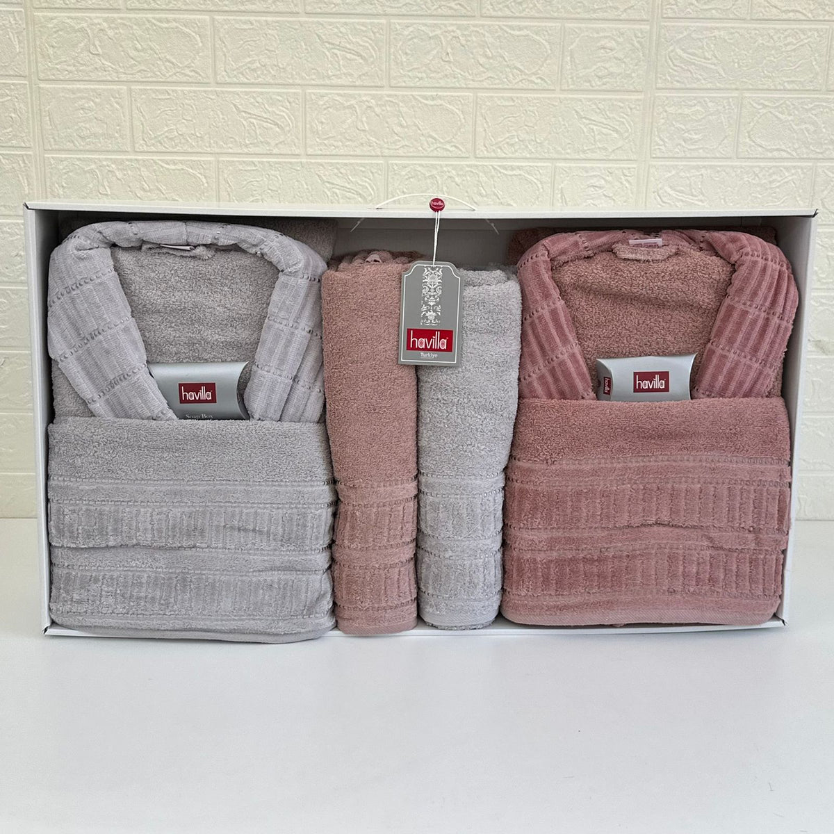 Ensemble Sortie de Bain 6 pièces 100% Coton