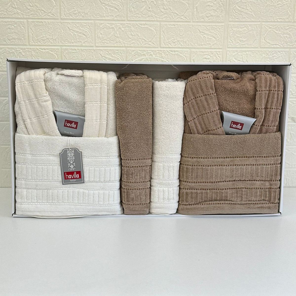 Ensemble Sortie de Bain 6 pièces 100% Coton