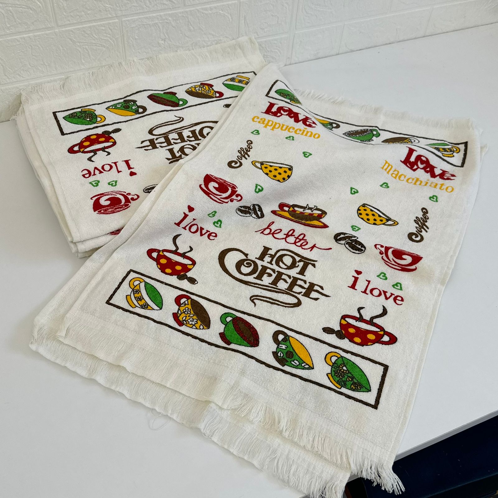 Lot de 6 serviettes de Cuisine éponge , absorbante  40*70 cm