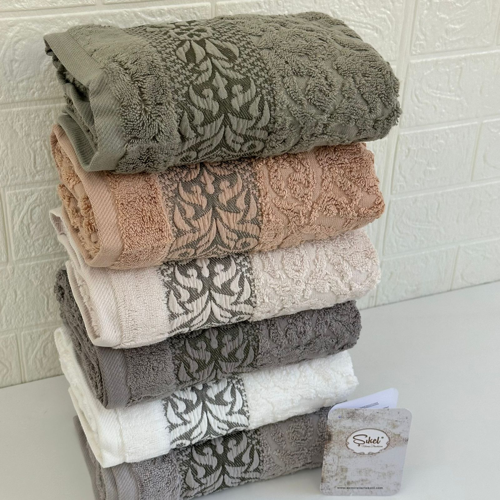 Lot de 6 serviettes de Bain en Coton Ultra Lux - Haut Qualité