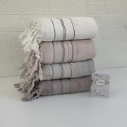 Lot de 4 Serviettes de bain Premium 600g