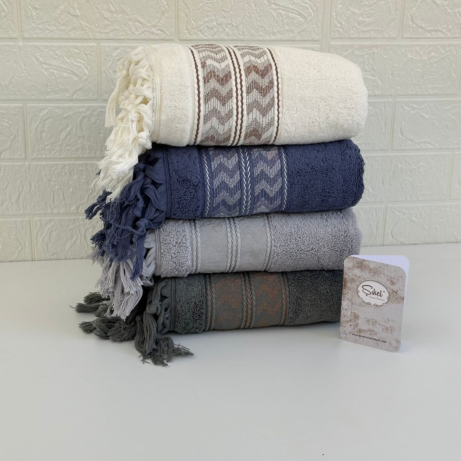 Lot de 4 Serviettes de bain Premium 600g