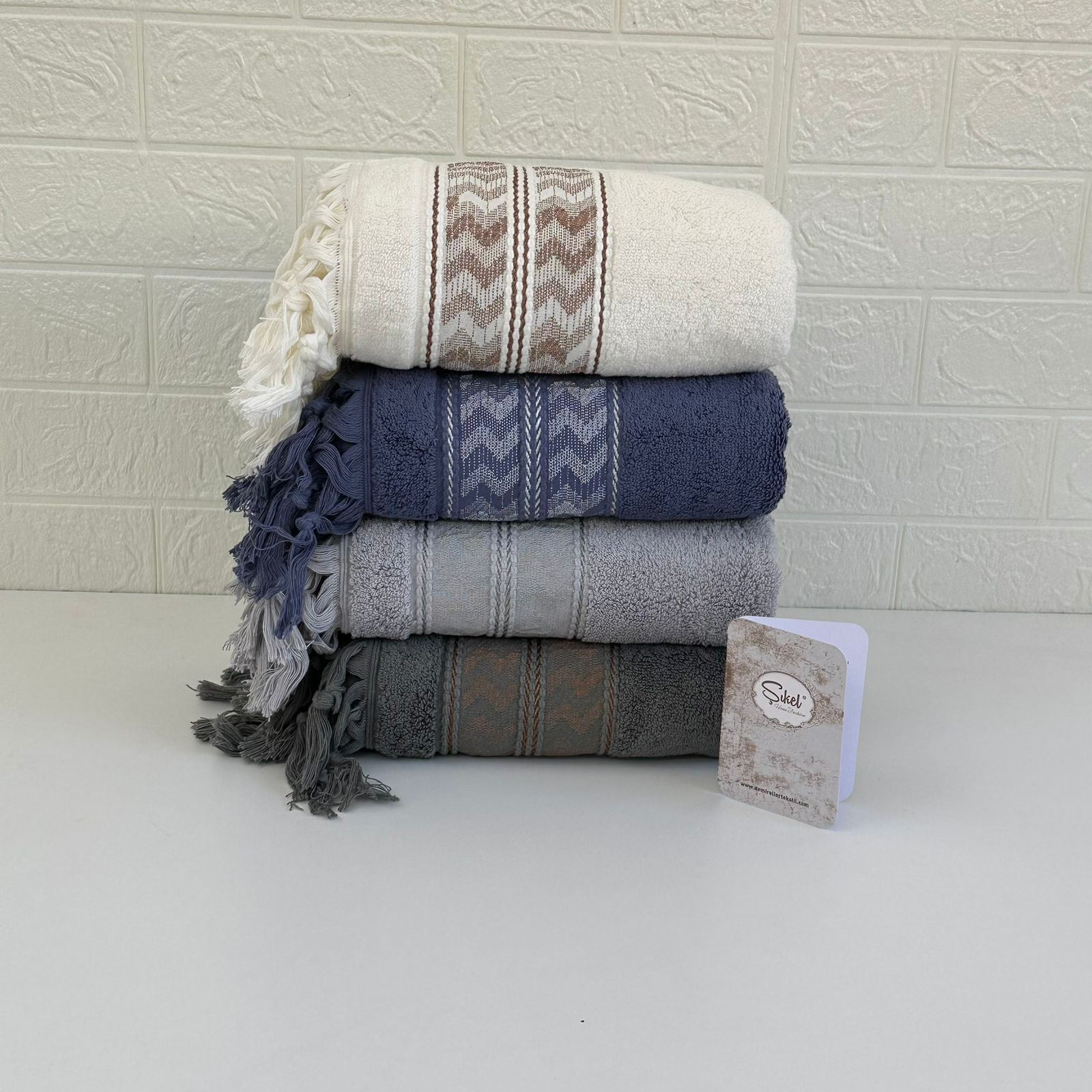 Lot de 4 Serviettes de bain Premium 600g