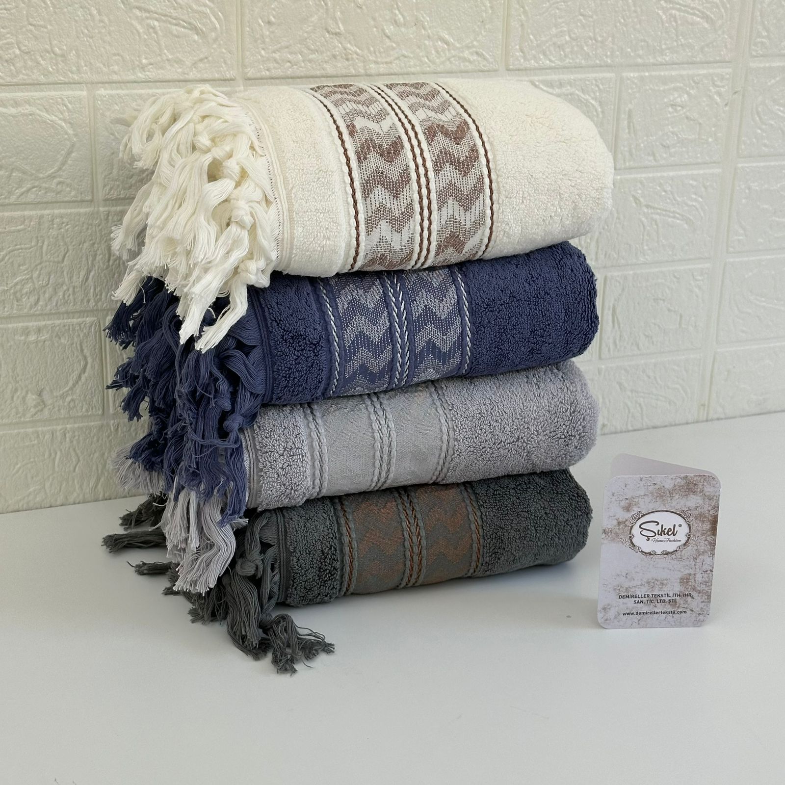Lot de 4 Serviettes de bain Premium 600g