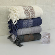 Lot de 4 Serviettes de bain Premium 600g
