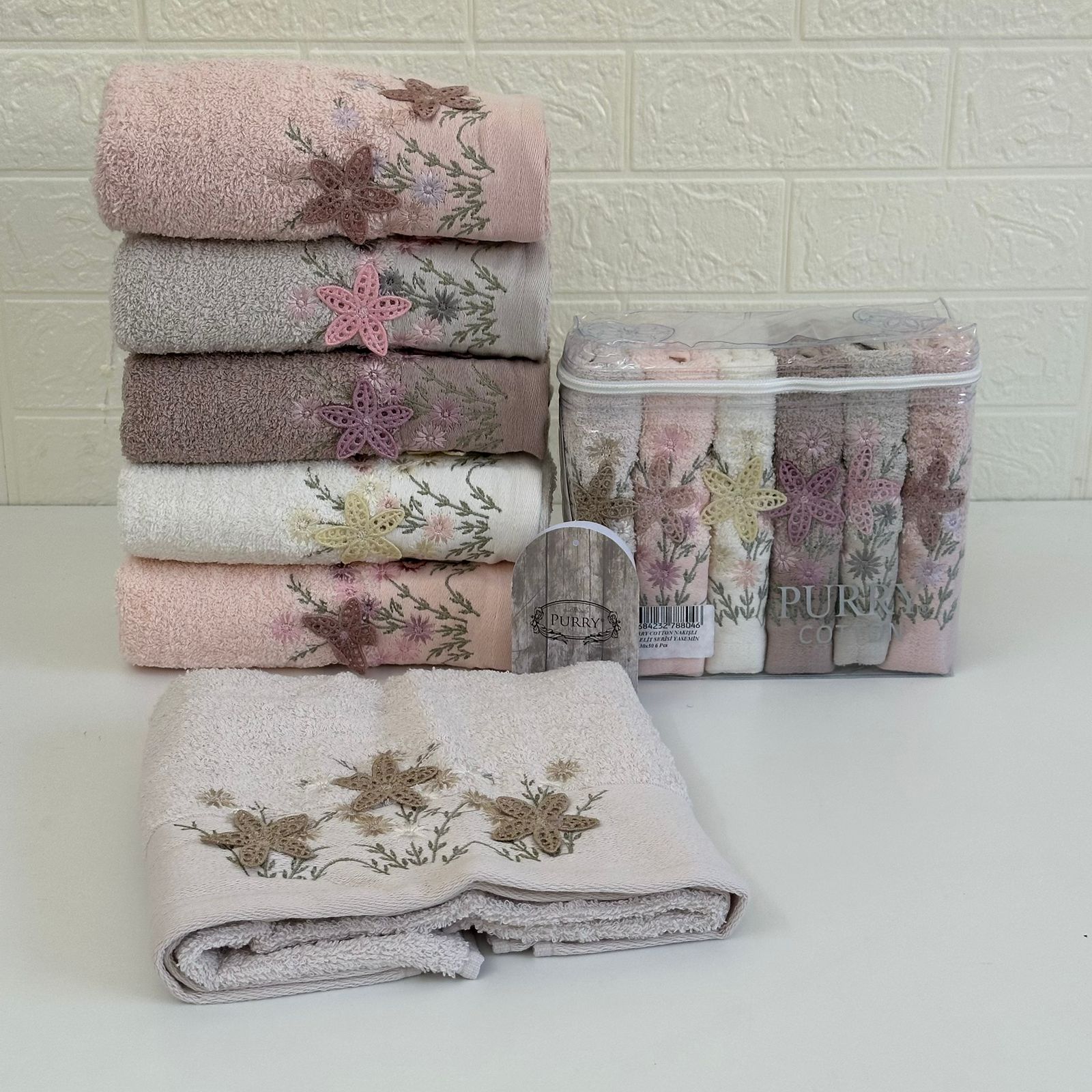 Offre Spéciale 12 Serviettes de Bain Coton 90*50 cm / 50*30 cm