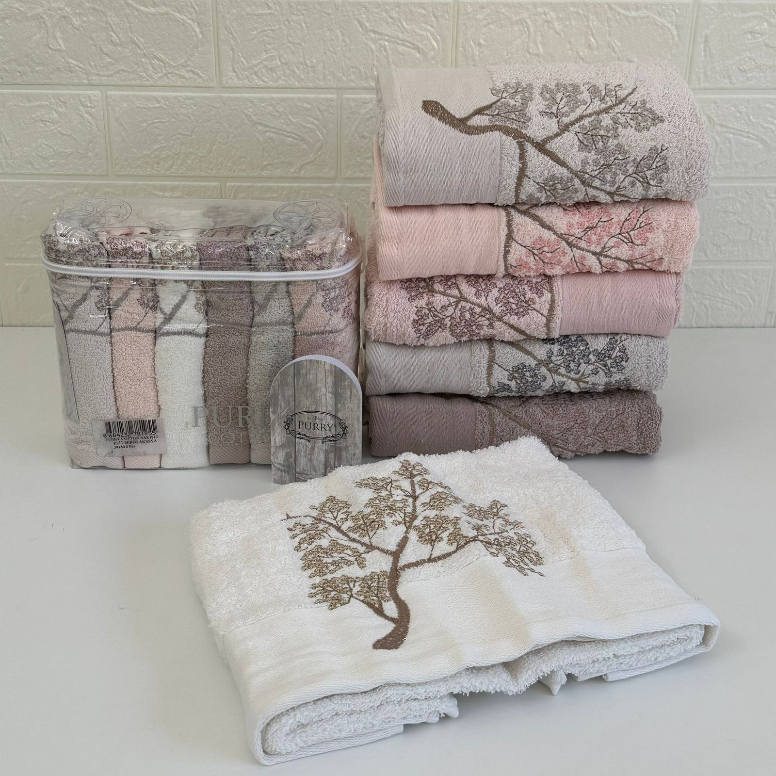Offre Spéciale 12 Serviettes de Bain Coton 90*50 cm / 50*30 cm