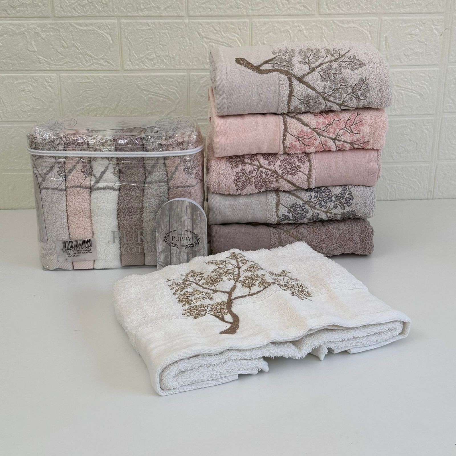 Offre Spéciale 12 Serviettes de Bain Coton 90*50 cm / 50*30 cm