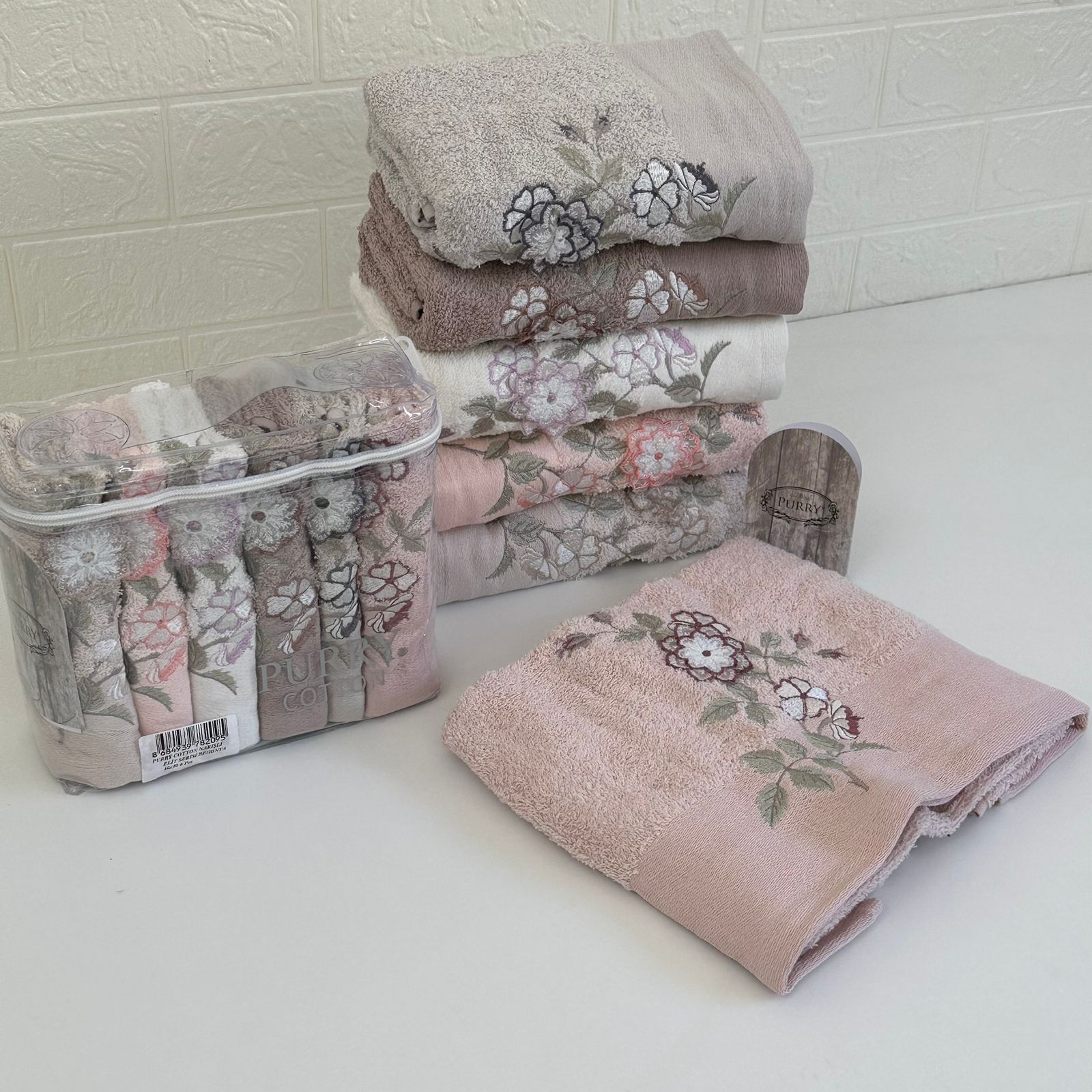 Offre Spéciale 12 Serviettes de Bain Coton 90*50 cm / 50*30 cm