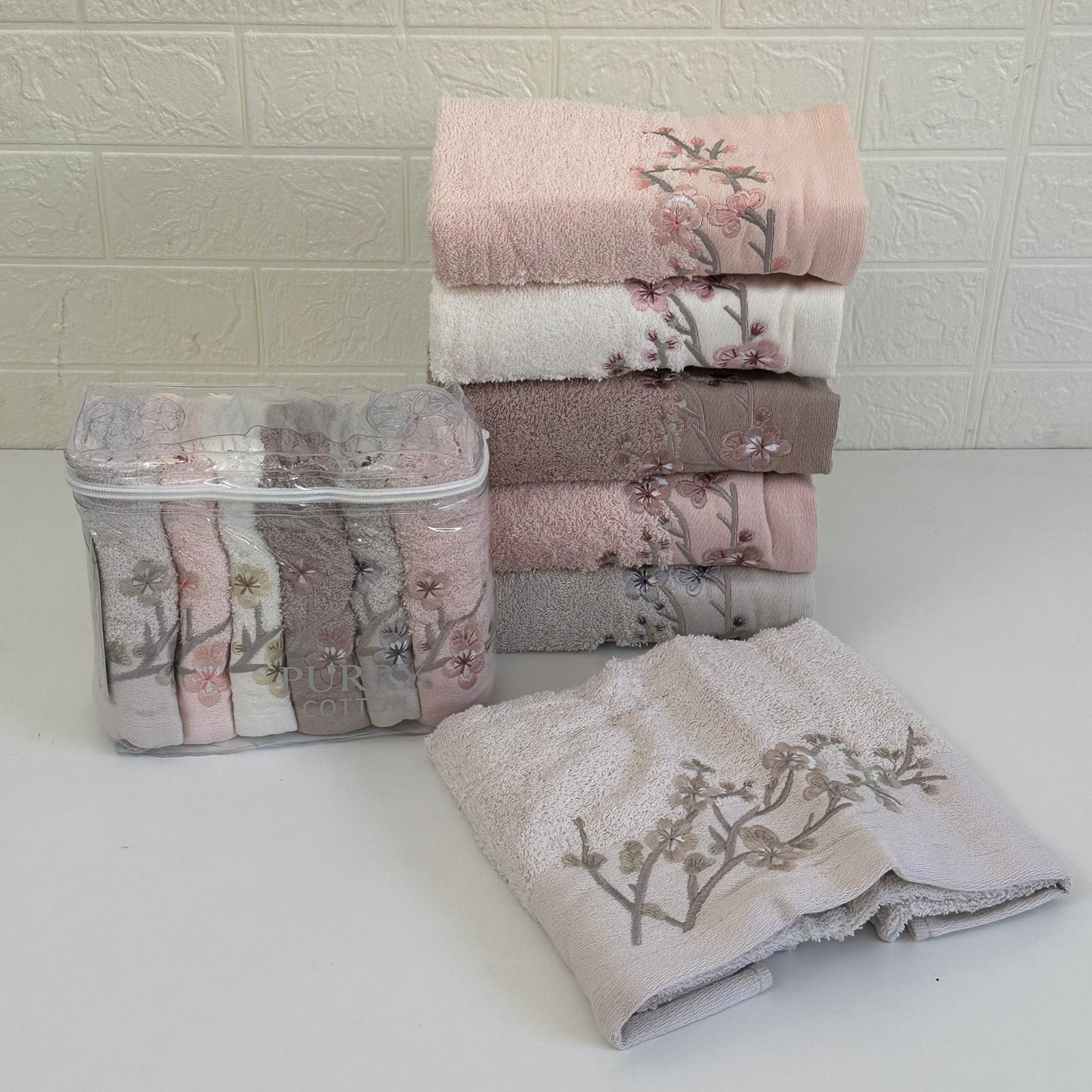 Offre Spéciale 12 Serviettes de Bain Coton 90*50 cm / 50*30 cm