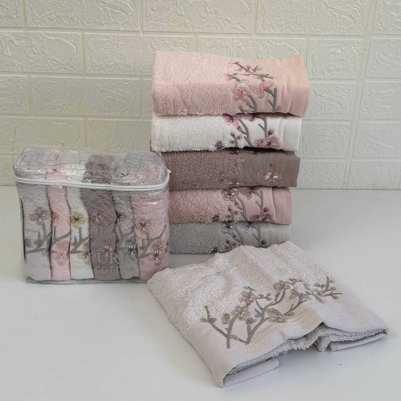 Offre Spéciale 12 Serviettes de Bain Coton 90*50 cm / 50*30 cm