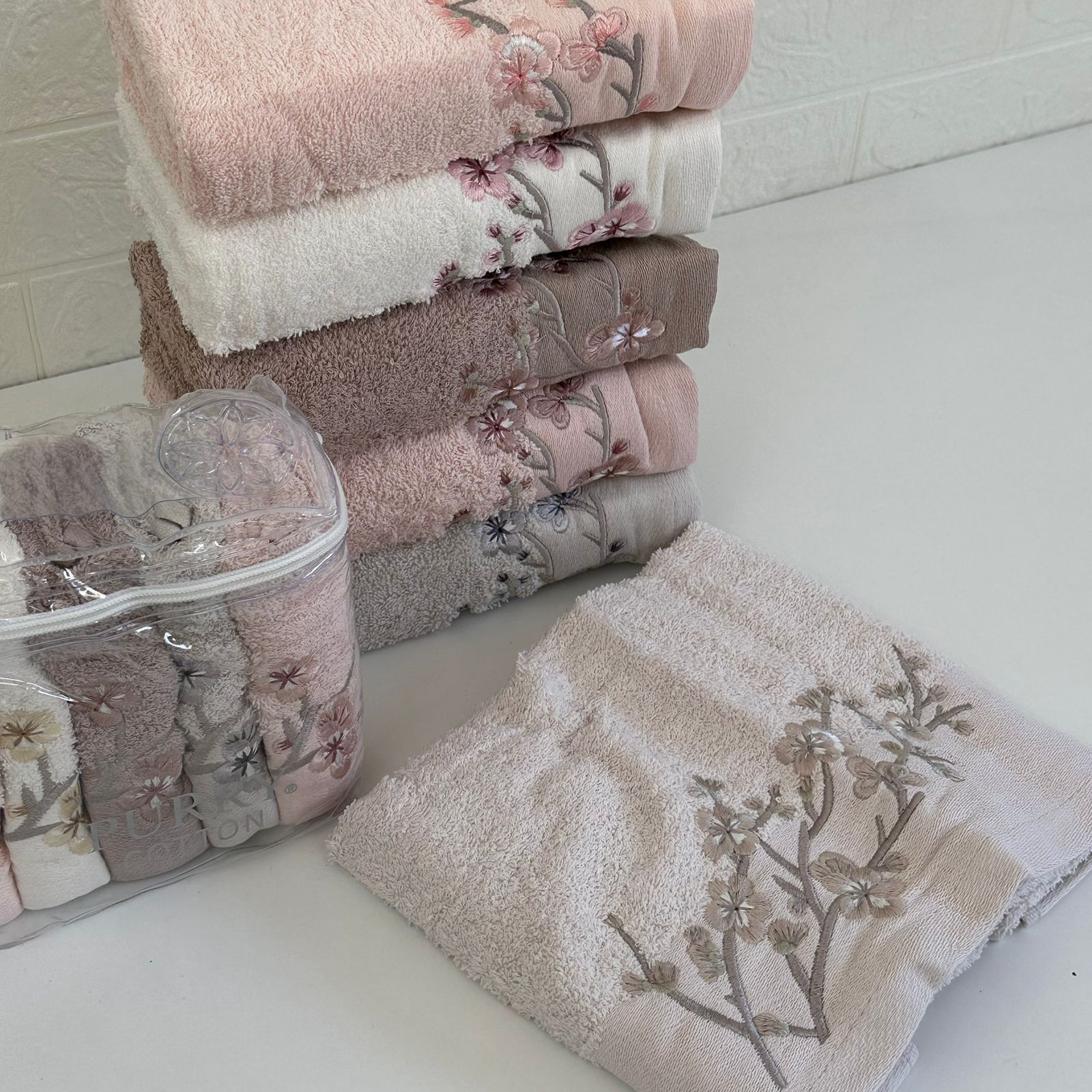 Offre Spéciale 12 Serviettes de Bain Coton 90*50 cm / 50*30 cm