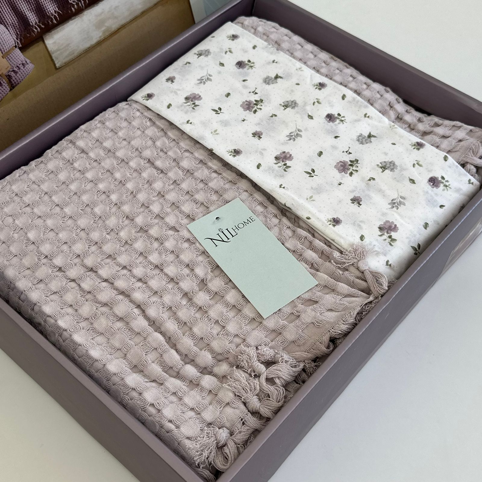 Parure de Lit NILHome Soft Pike - 4 pièces