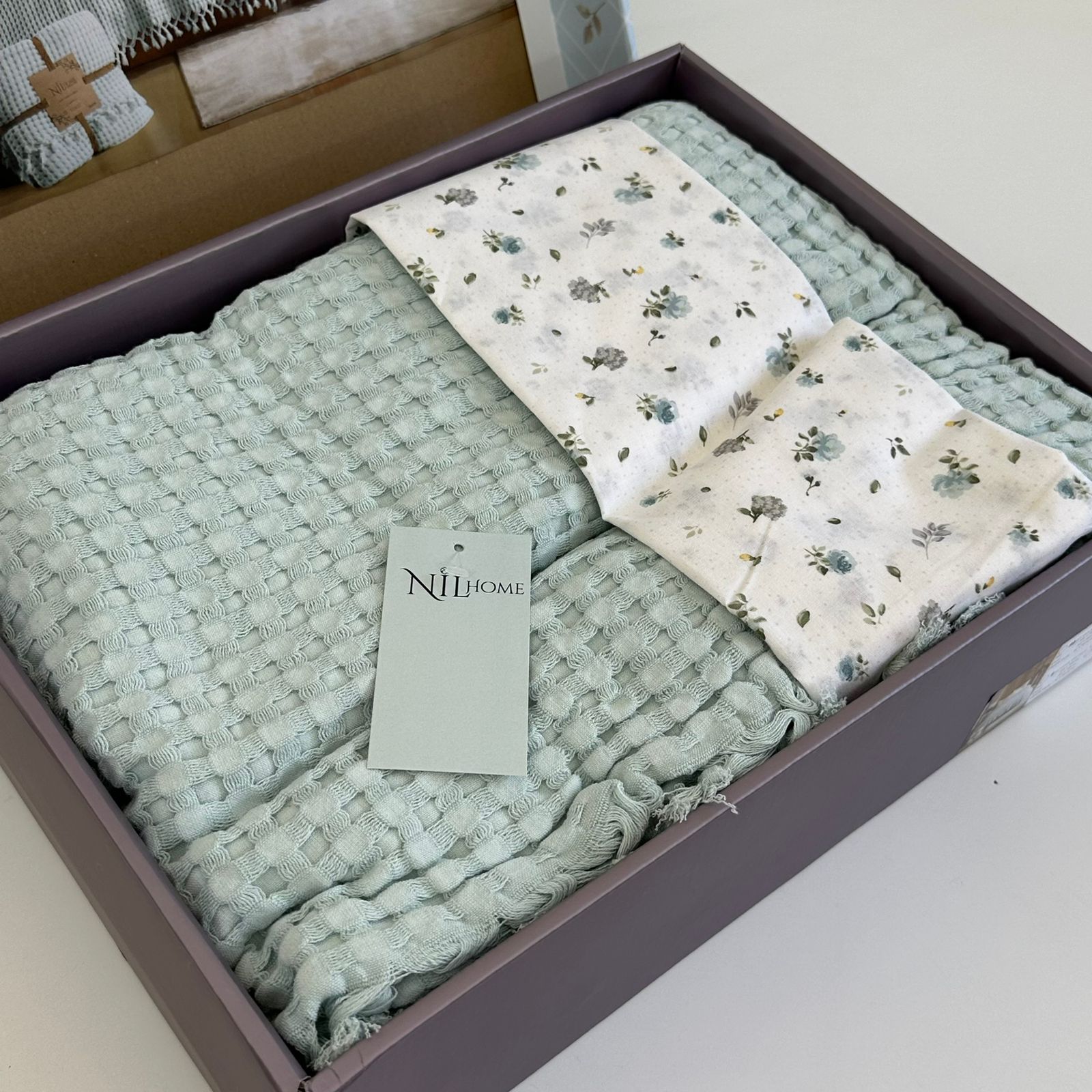 Parure de Lit NILHome Soft Pike - 4 pièces
