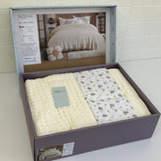 Parure de Lit NILHome Soft Pike - 4 pièces